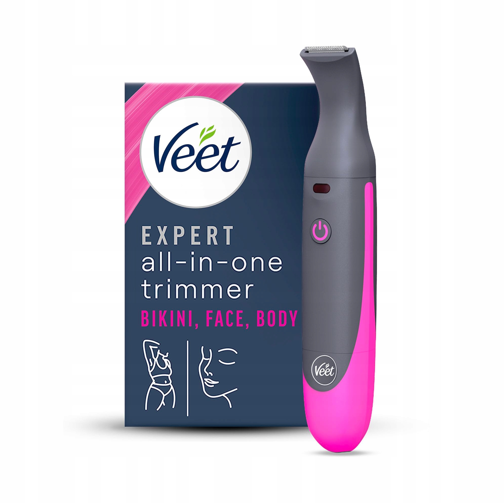 Veet Expert přesný zastřihovač bikin, obličej a obočí, voděodolný, akumulátorový