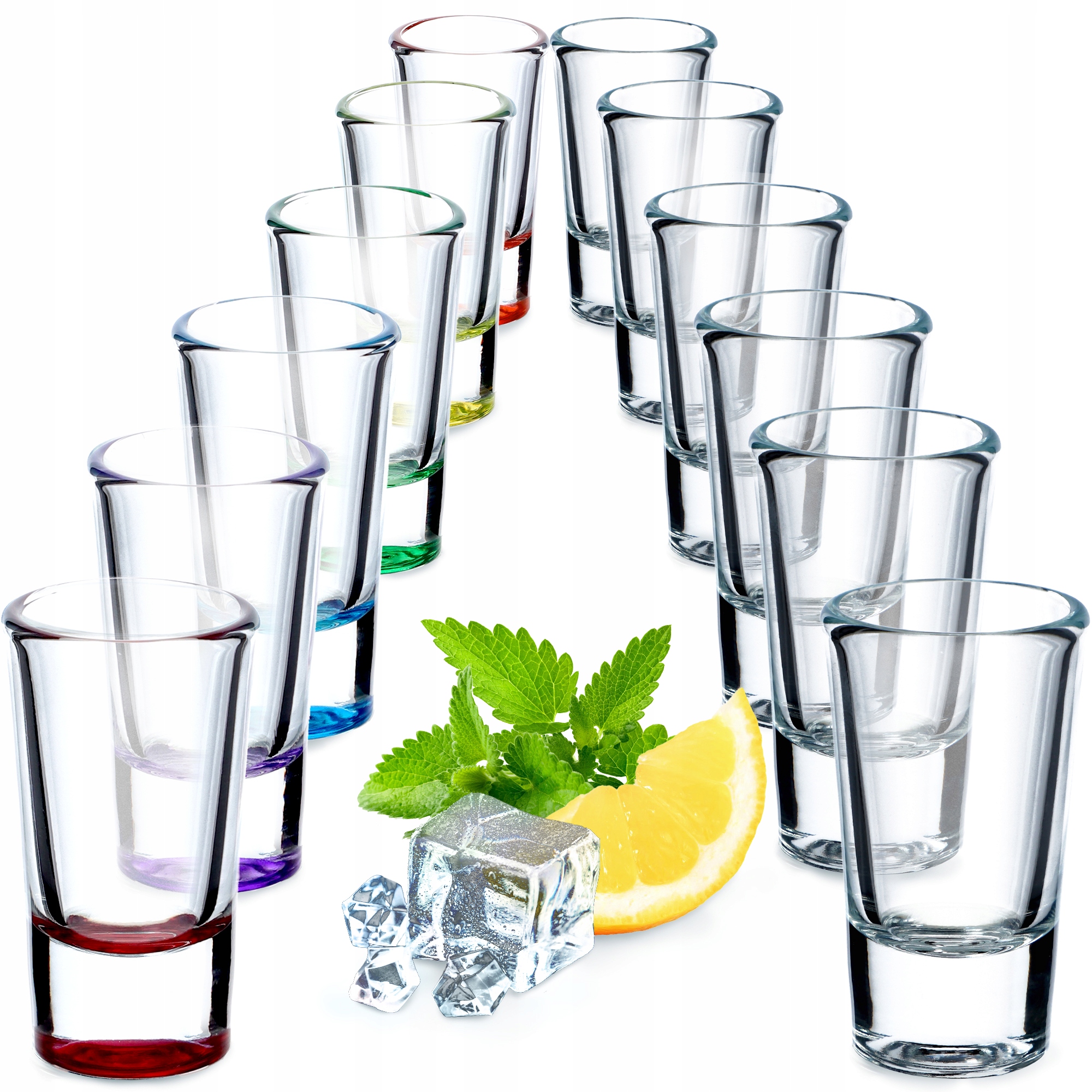 

Kieliszki Do Wódki Shotów Zestaw 12szt Kolorowe