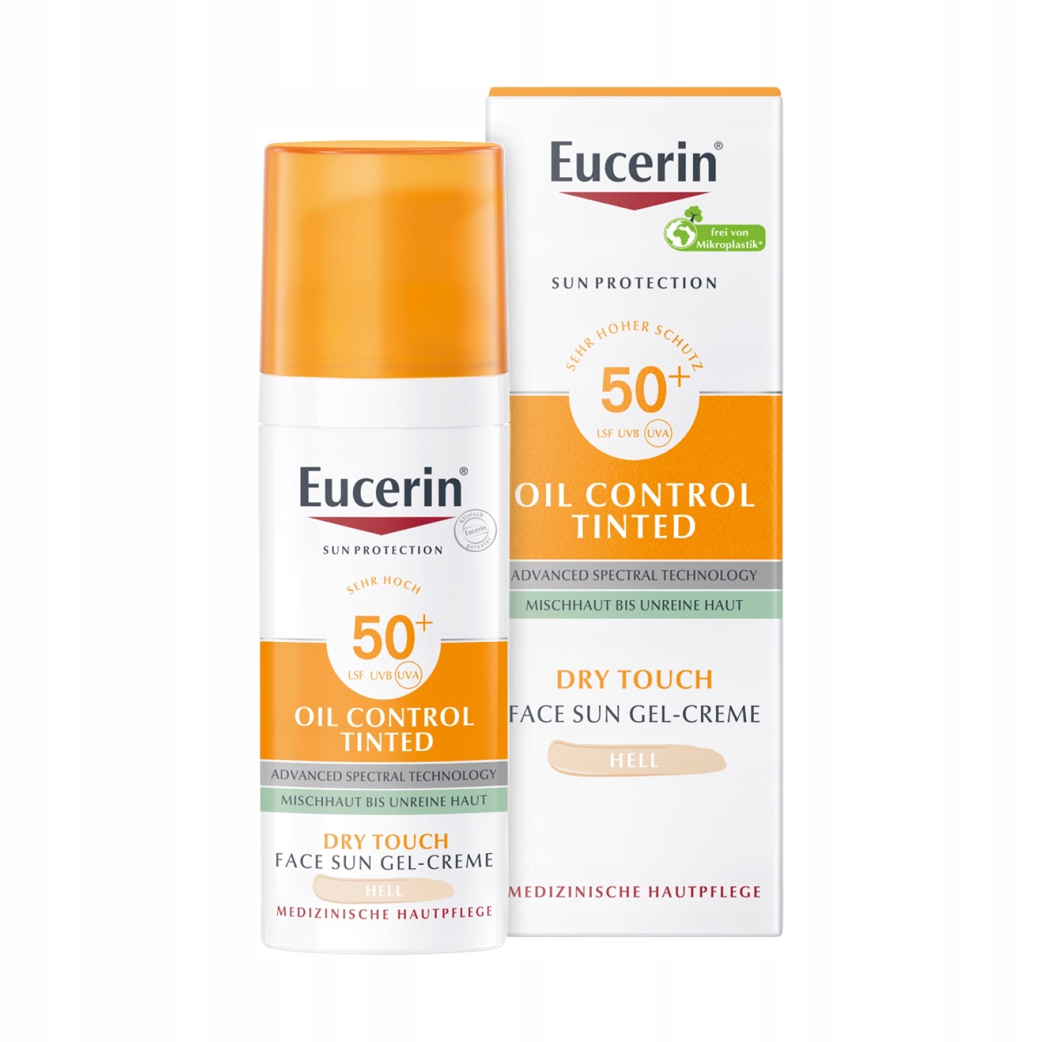 Eucerin Oil Control Żel-krem koloryzujący do cery trądzikowej SPF50 jasny