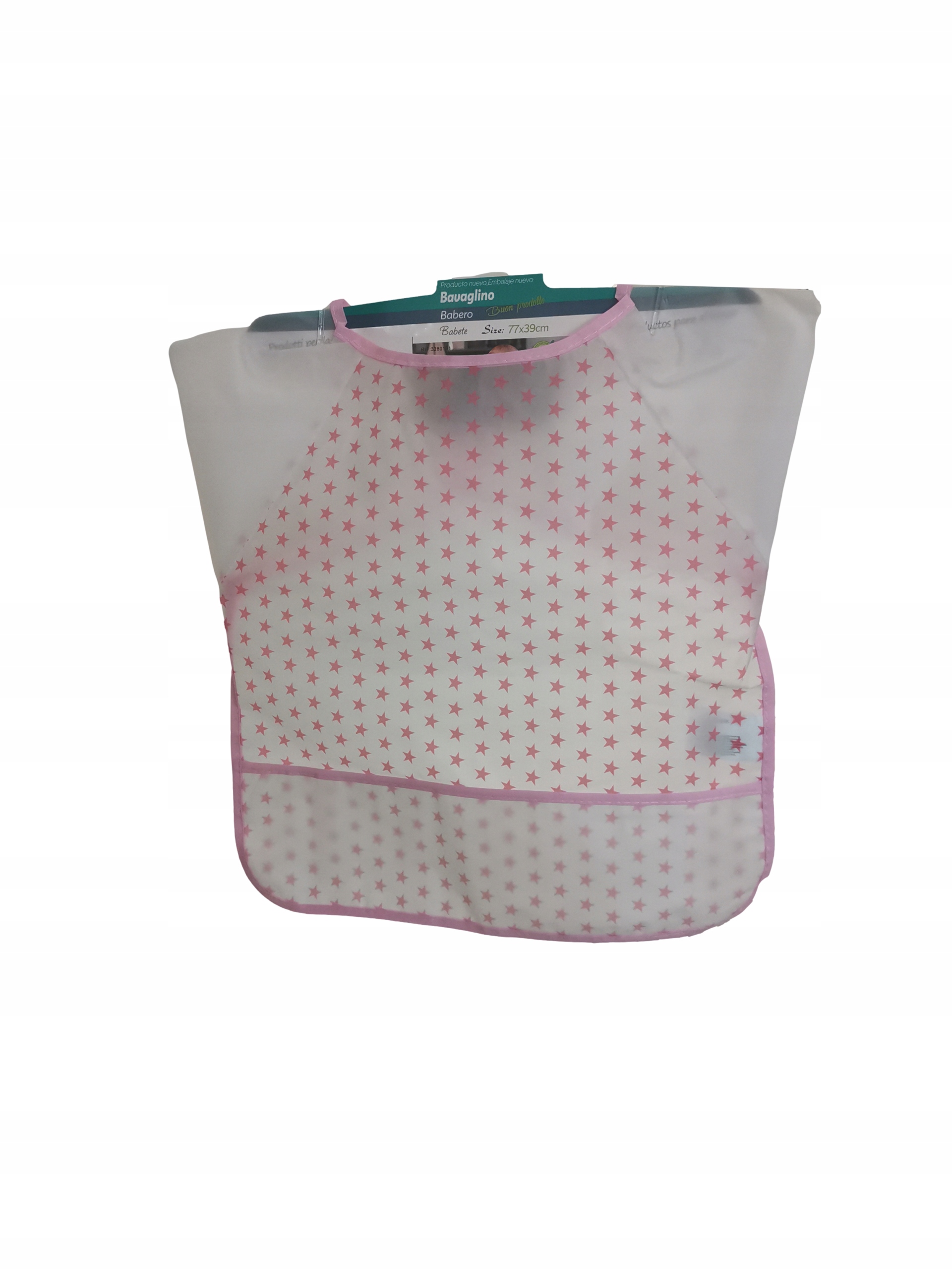 FARTUSZEK ŚLINIAK DLA DZIECI róż