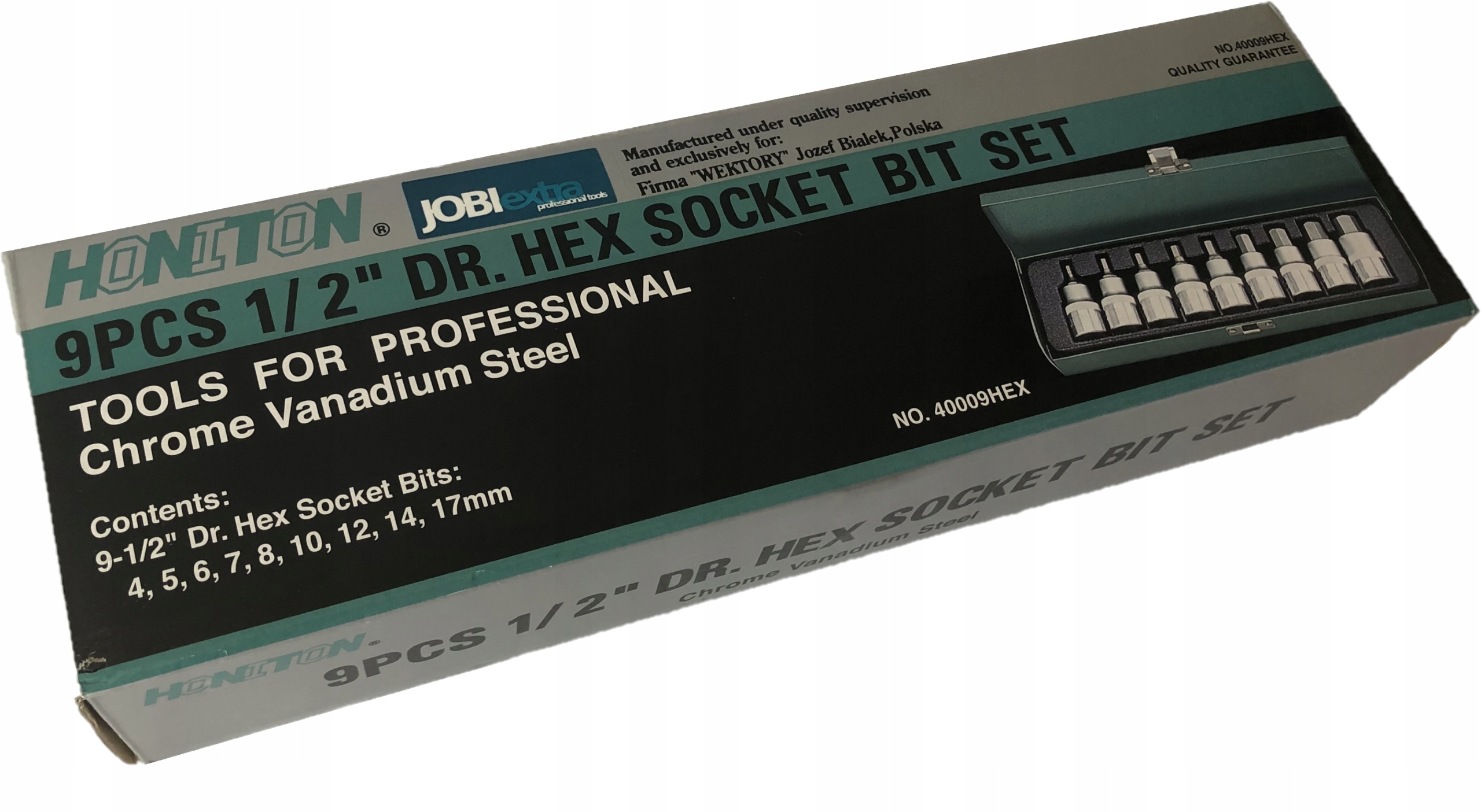 Honiton Klucze imbusowe ampulowe nasadki 1 2 9pc Number of Elements sets