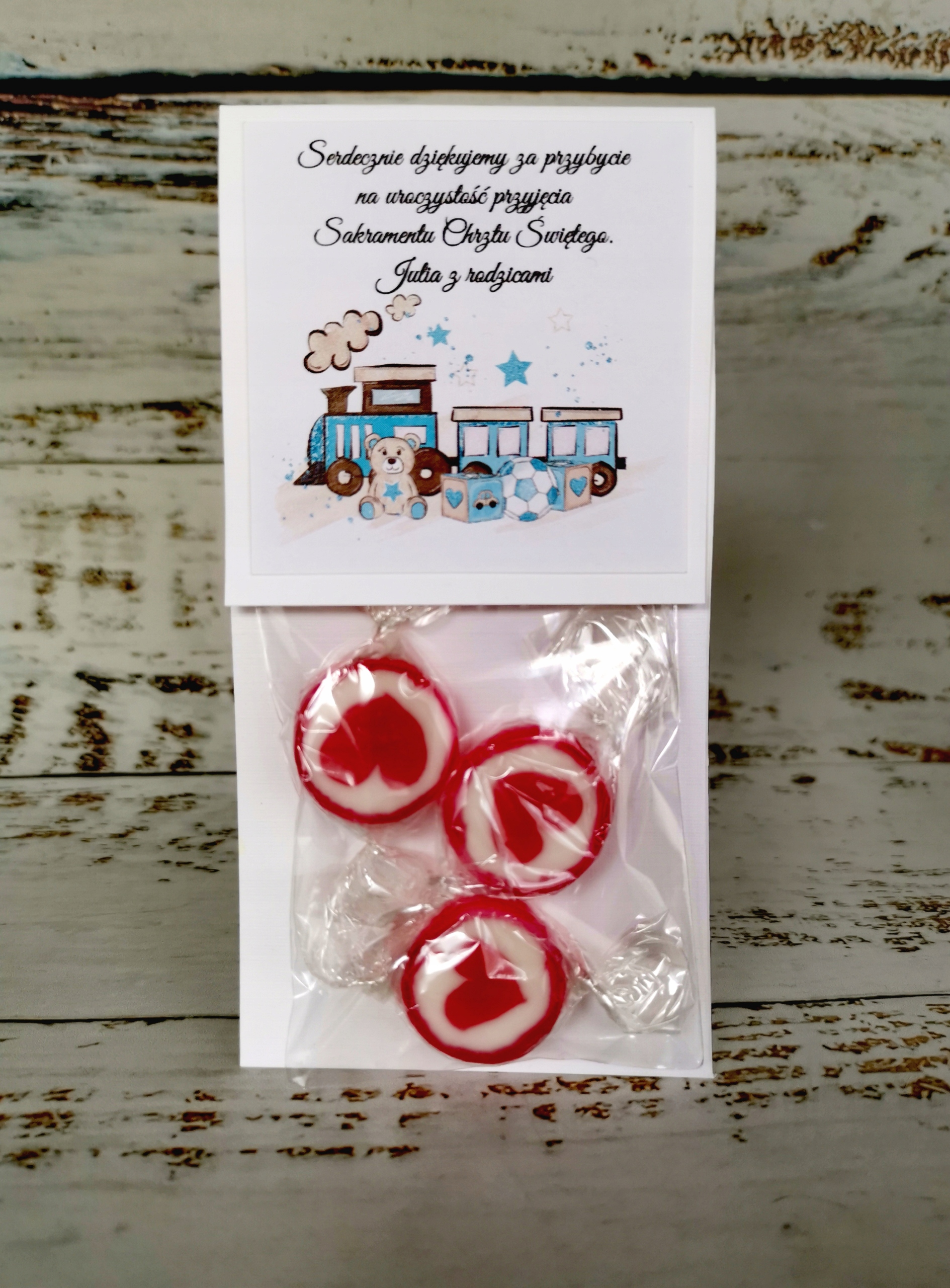 prezenciki dla gości Chrzest ROCZEK urodzinowe Marka inna