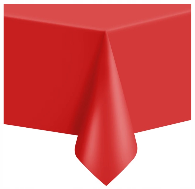 Obrus CZERWONY cerata urodziny 137 x 274 cm