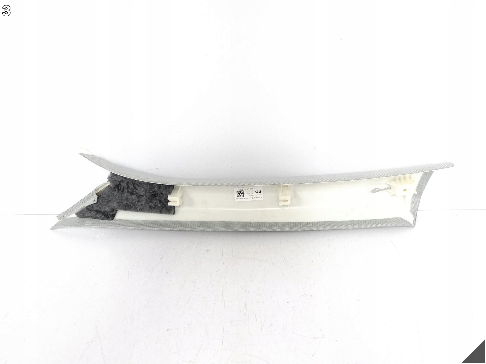 AUDI A7 S7 RS7 4G8 C7 10-18 cover side pillar A right MOON SILVER HF6