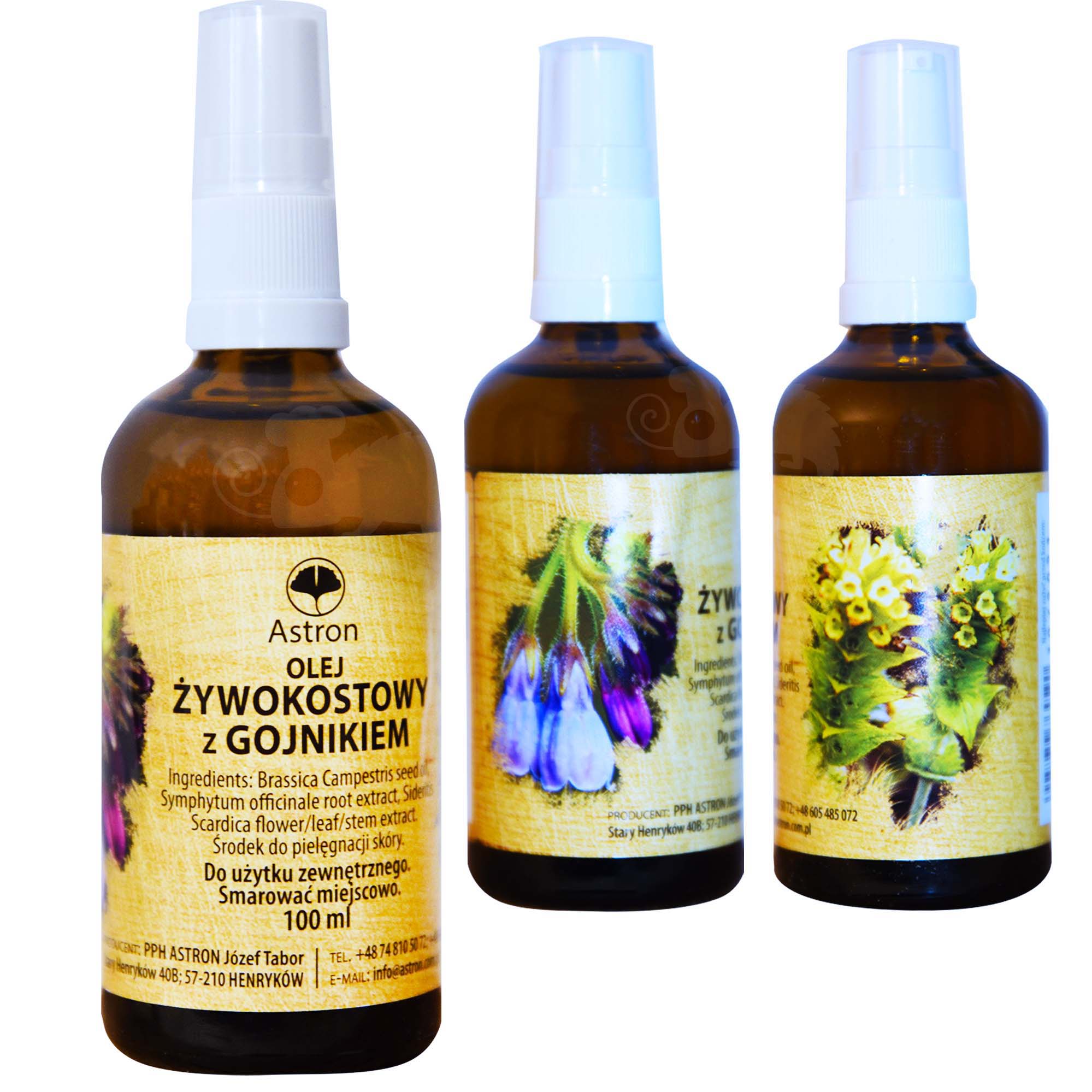 

Olej Żywokostowy Z Gojnikiem 100ml żywokost gojnik