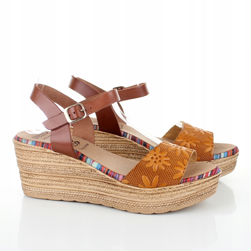 Sandály Presso10-18603 Avellana Safron Kůže VEL.41