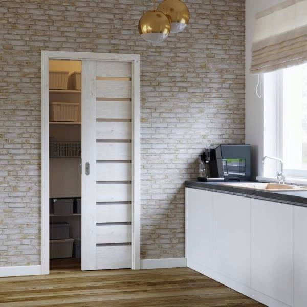 Drzwi Przesuwne w Ścianie Kaseta PORTA Kompakt 90 Maksymalna szerokość drzwi 90 cm