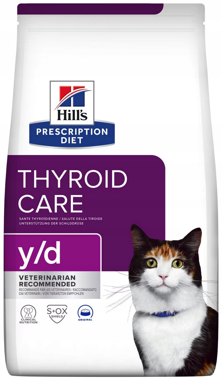 Hill's Pd Thyroid Care y/d Sucha karma dla kota nadczynność tarczycy 3kg
