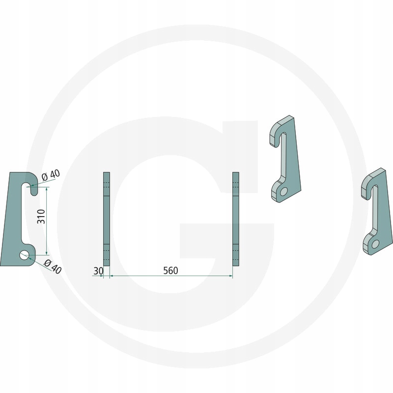 Mocowanie Giant standard 30 mm