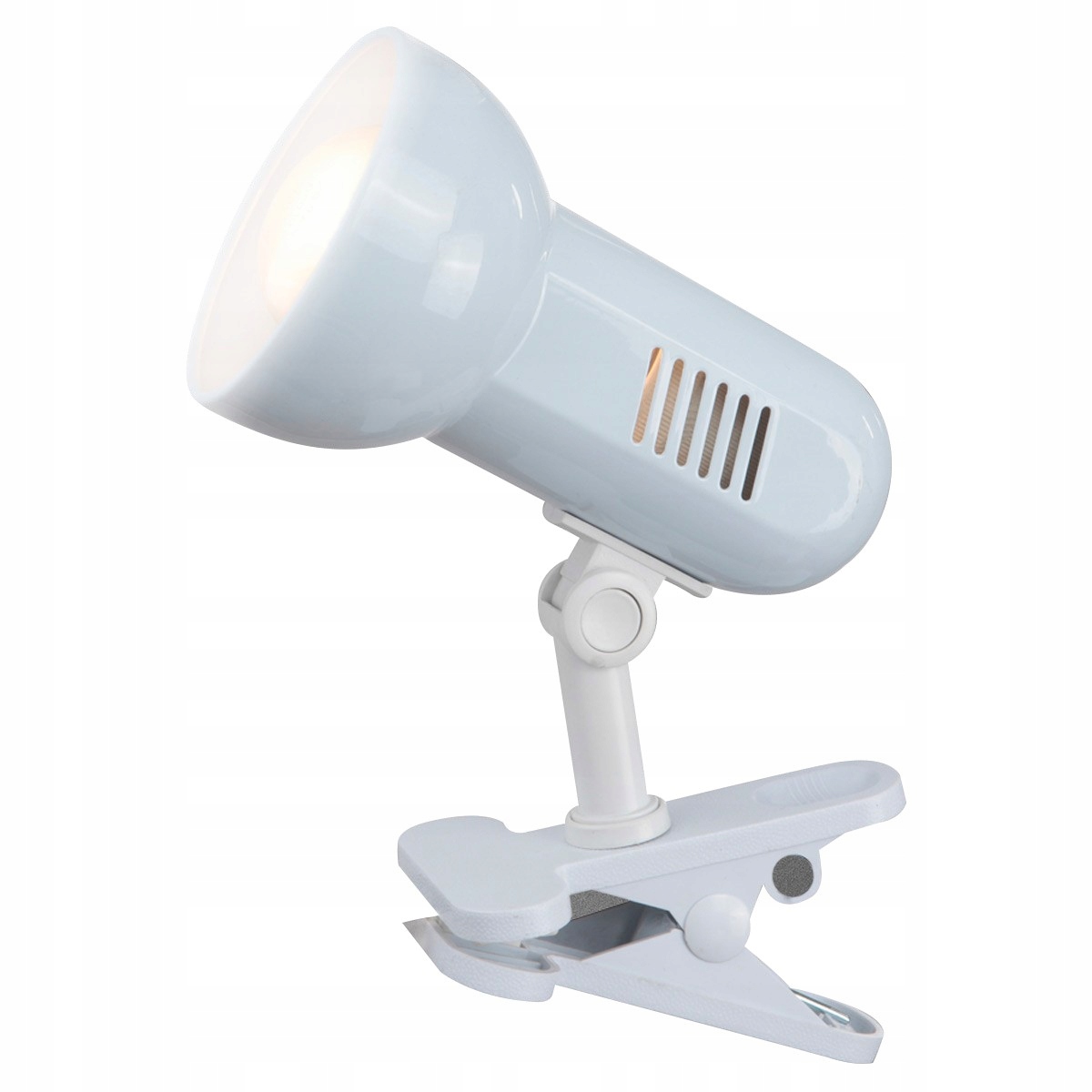 LAMPKA Z KLIPSEM GLOBO BASIC E27 R63 BIAŁA 5496