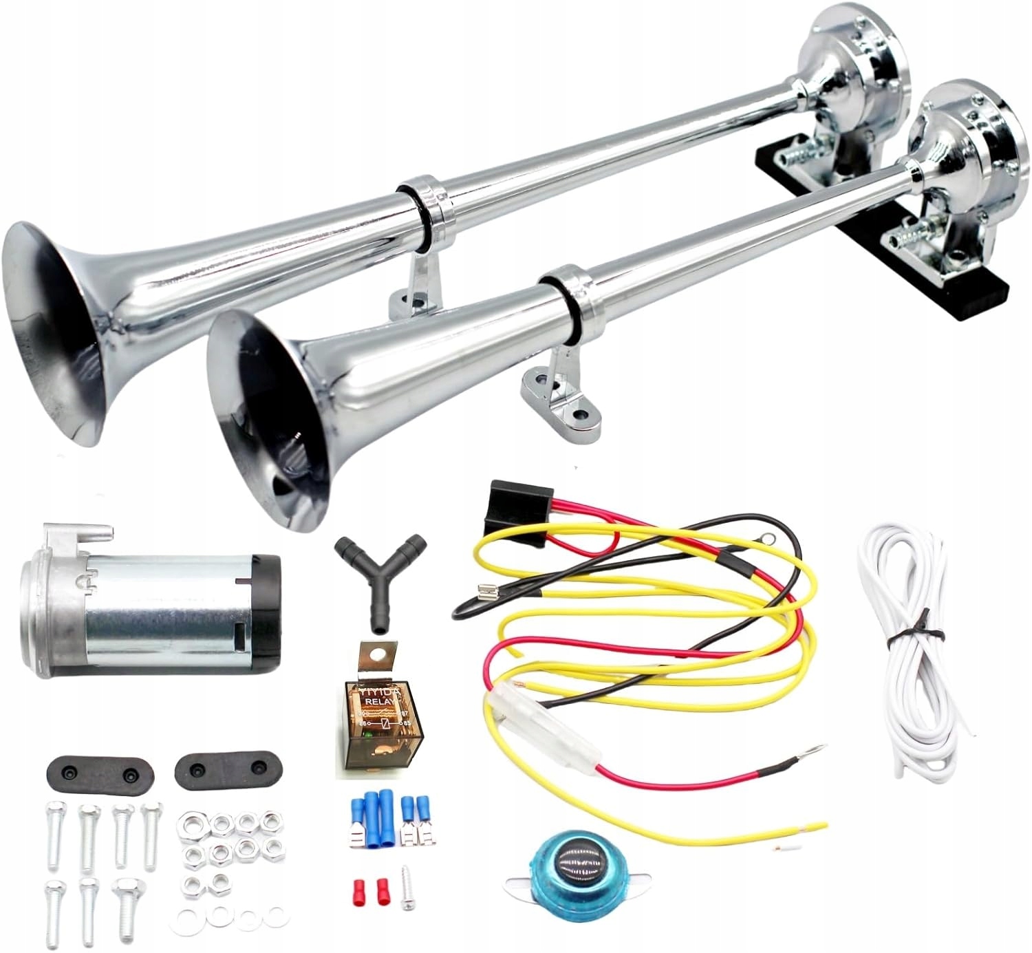 Klakson Fanfára Hlasitý Zvukový Signál Do Auta S Kompresorem Tir