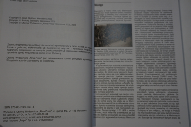 BROŃ PIECHOTY WEHRMACHTU 1939 - 1945 WOLFRAM Okładka twarda