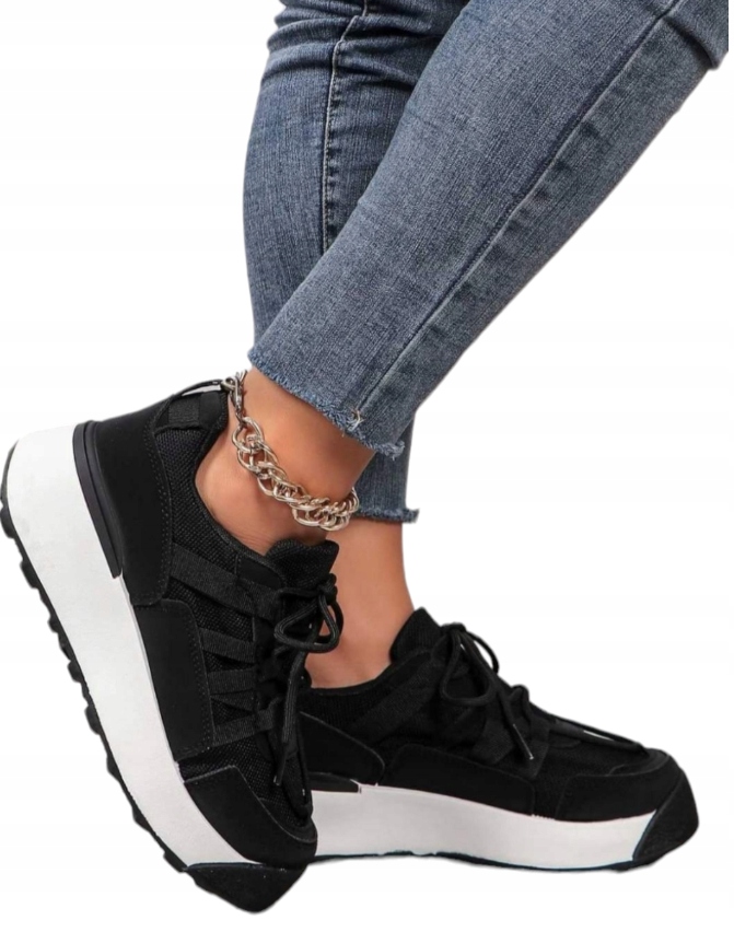 Dámské sportovní tenisky Adidasy Seastar na platformě, černé, vel.