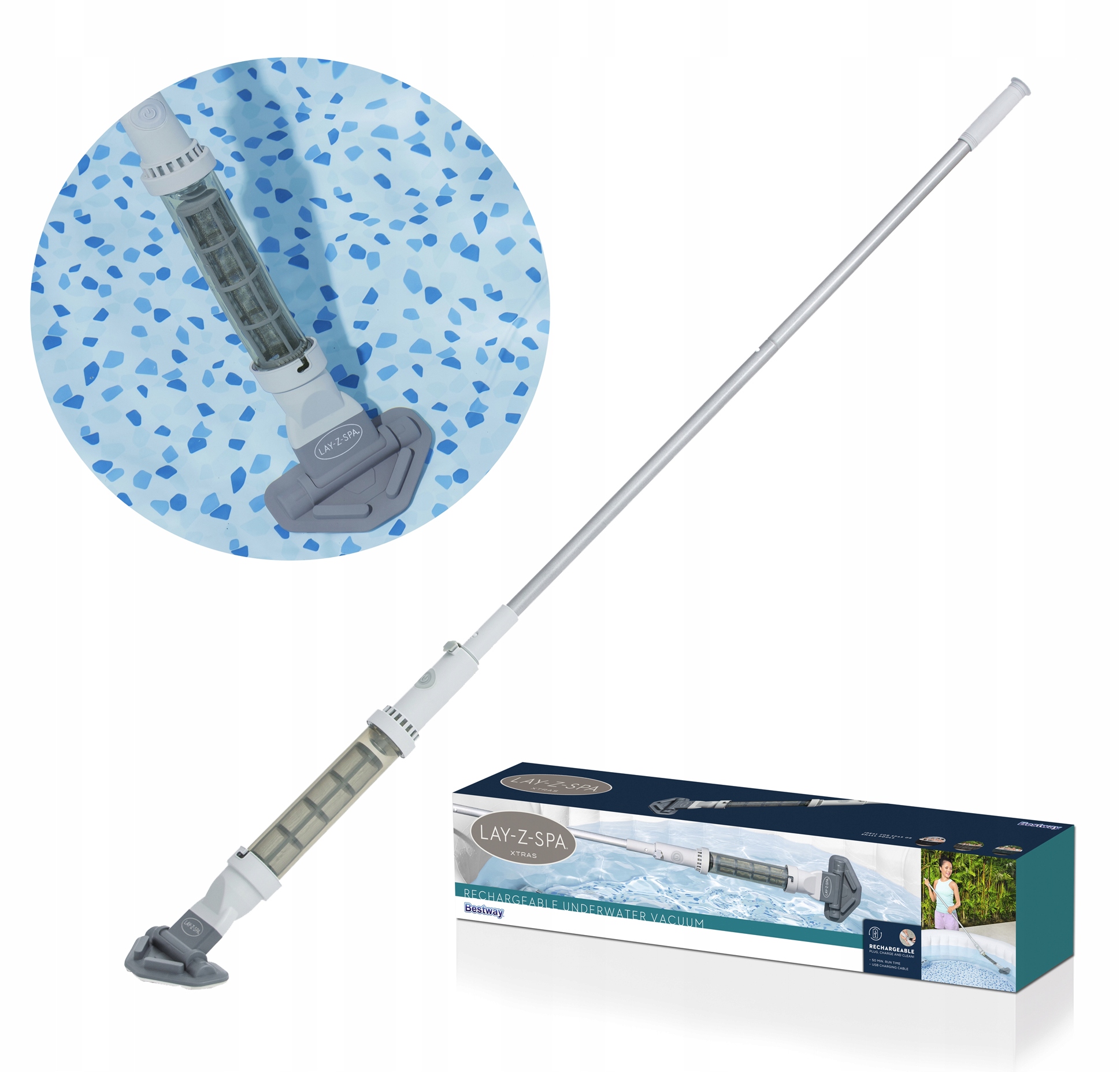Bestway 60327 Odkurzacz bezprzewodowy do Basenu Jacuzzi Spa