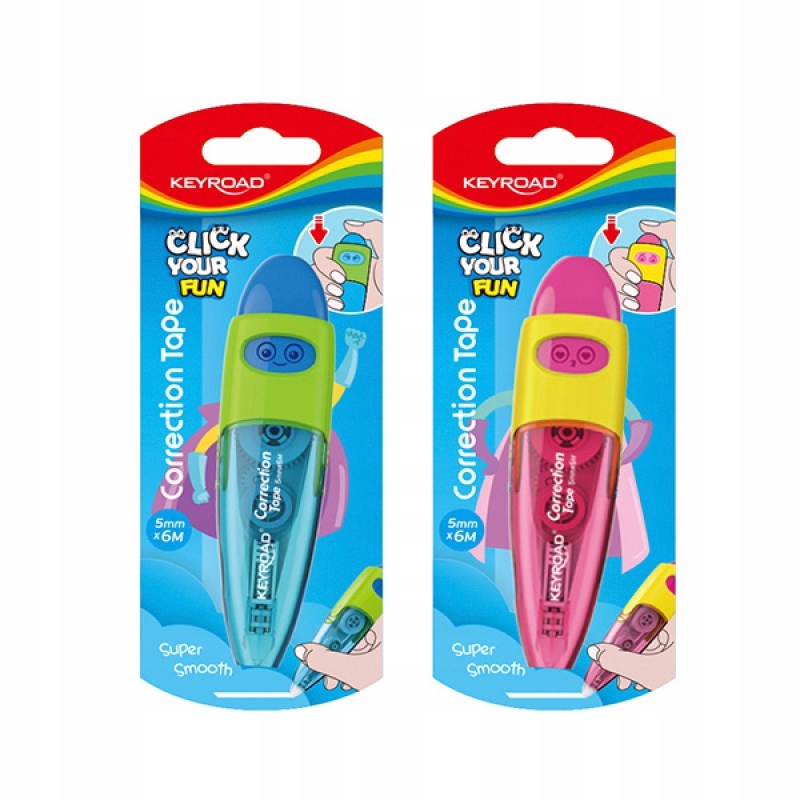 

Korektor w taśmie Keyroad pióro 5mm x 6m blister