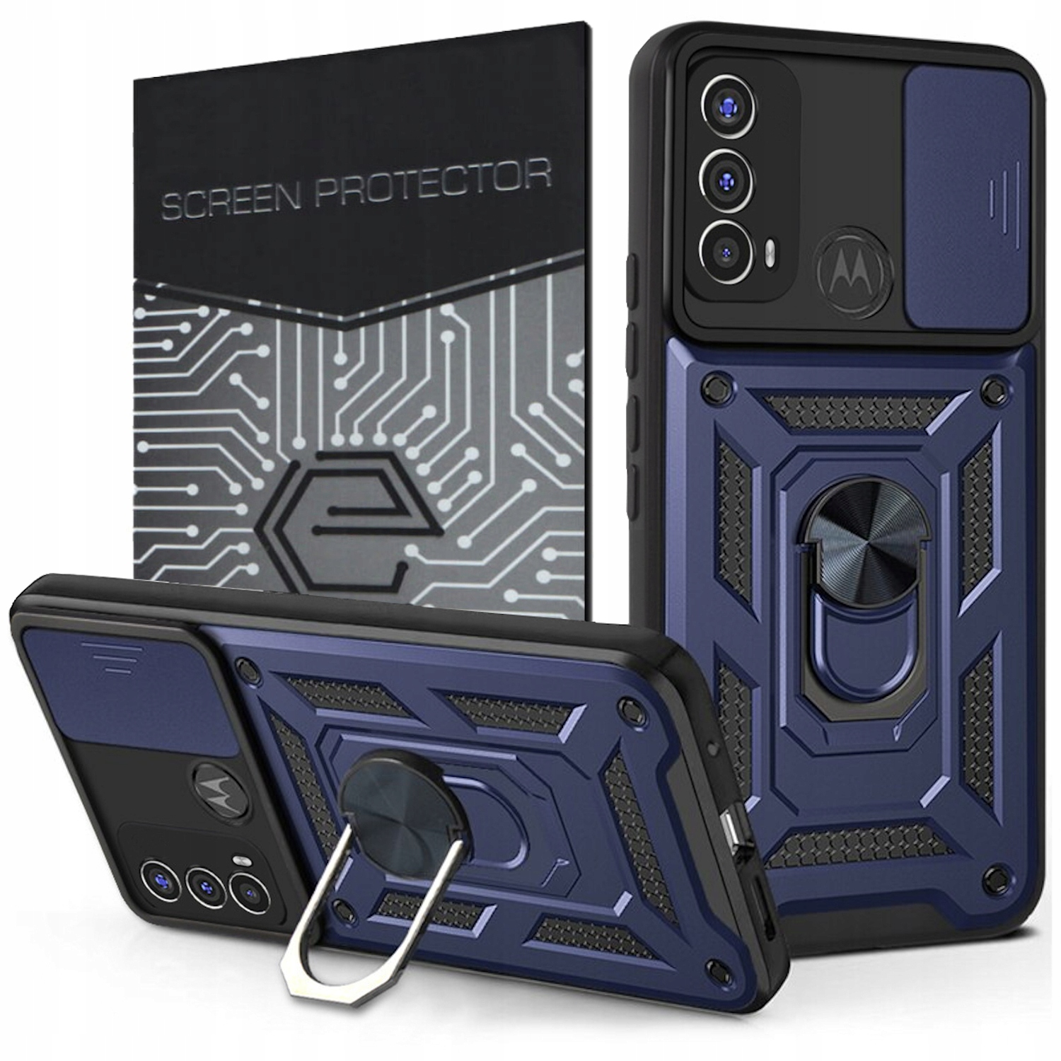 

Case Etui Pancerne+szkło do Motorola Moto E30 E40