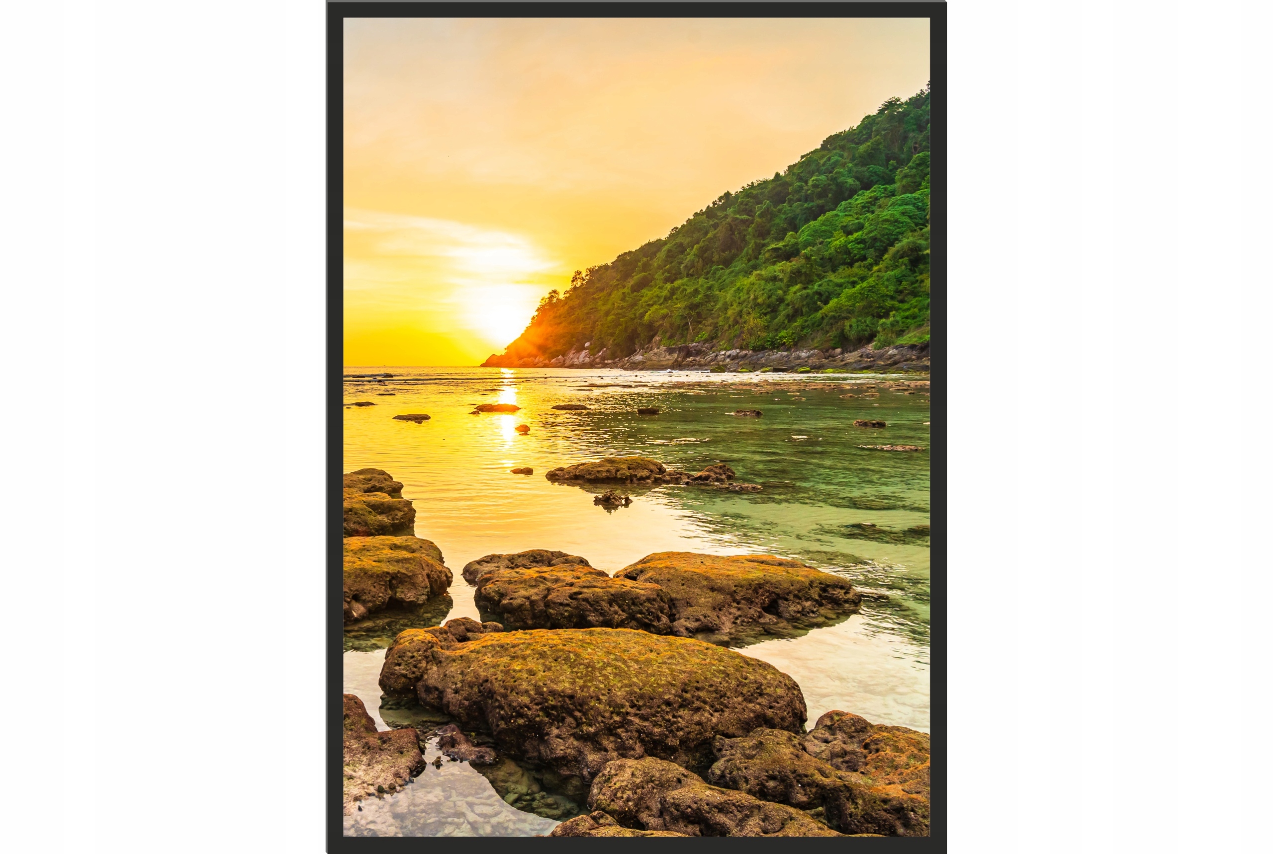 

Obraz plakat 40x30 morze zachód słońca dzika plaża