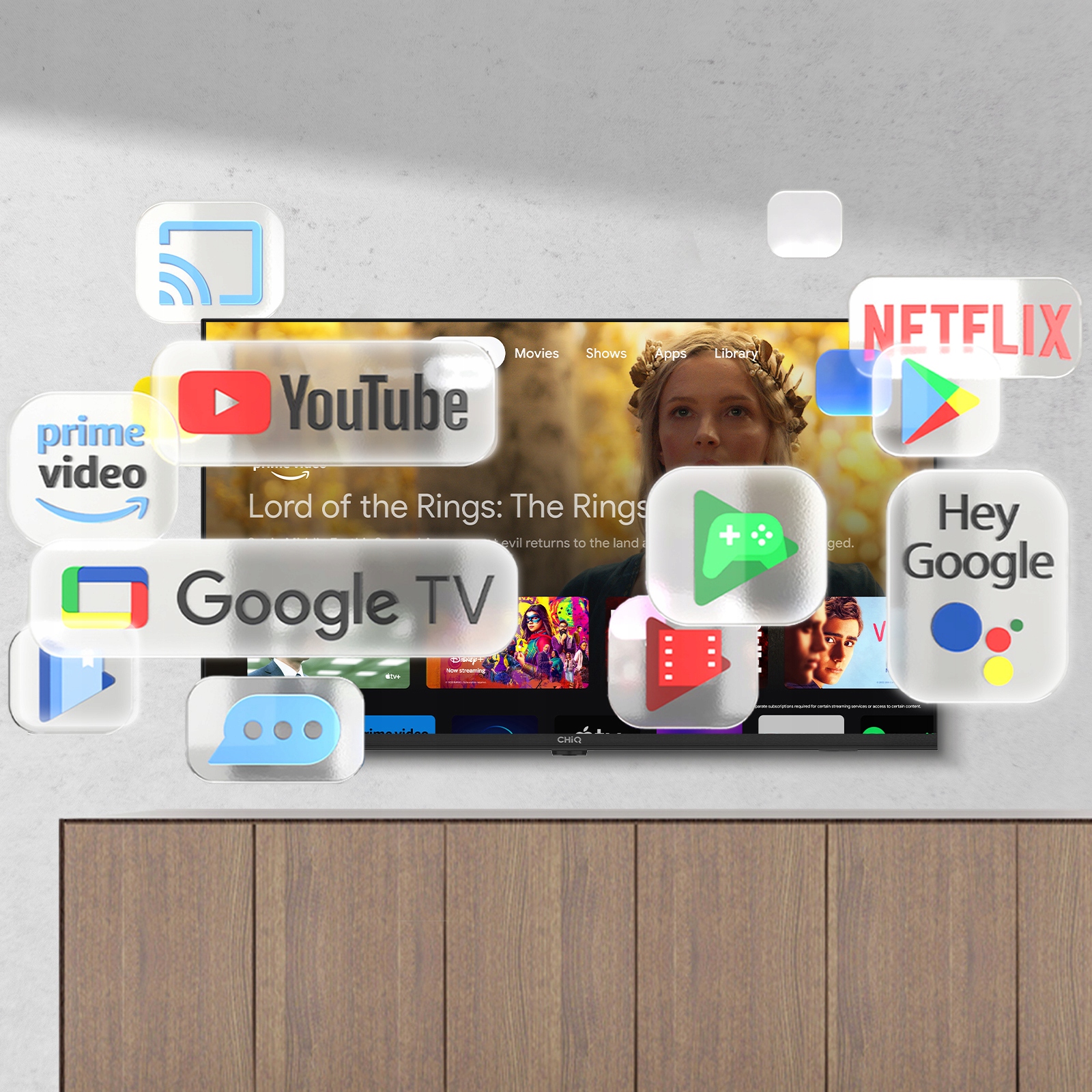 Telewizor CHiQ 40'' Smart Google TV FHD HDR10 Typ telewizora LED