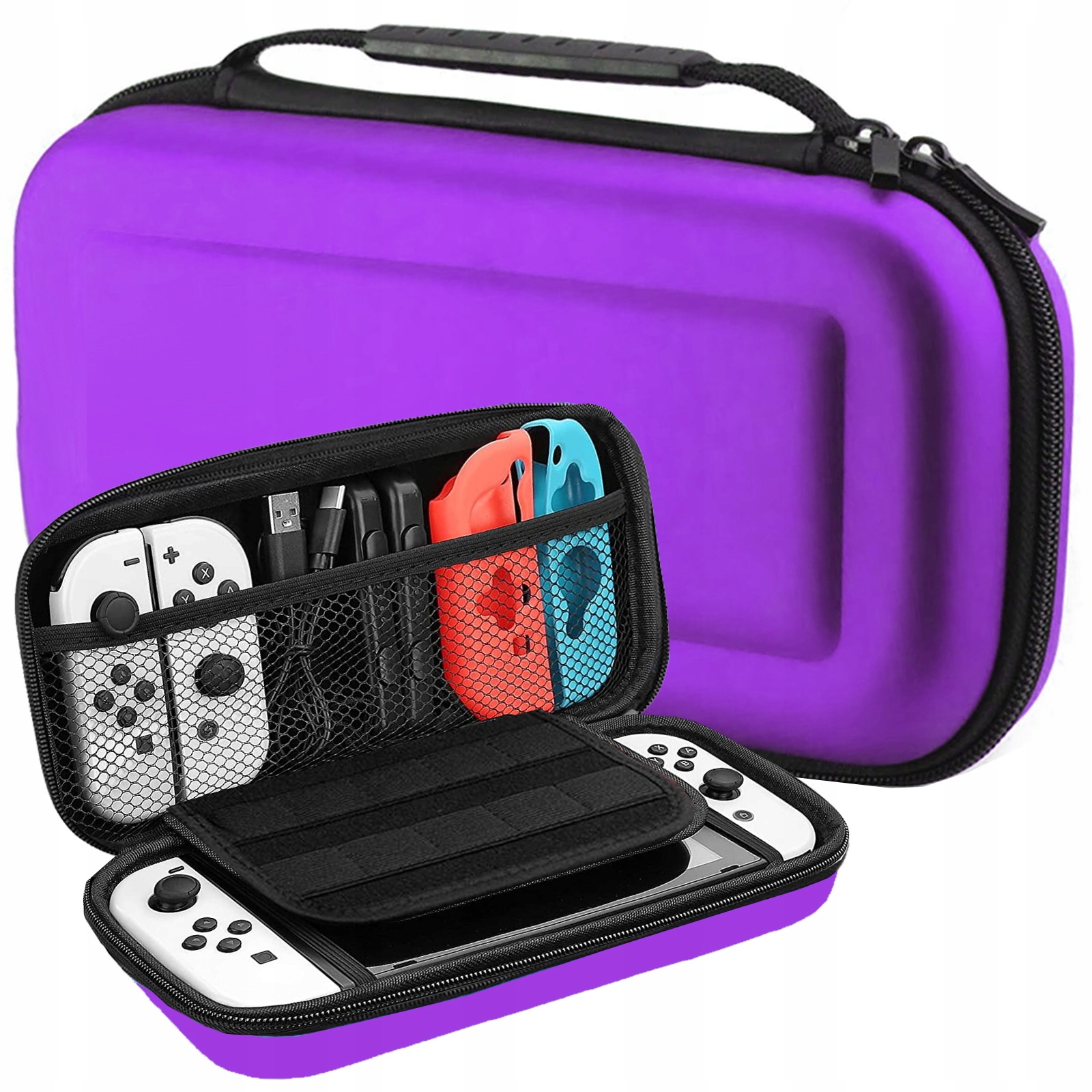 ETUI CASE WZMOCNIONY DO NINTENDO SWITCH OLED FIOLETOWY