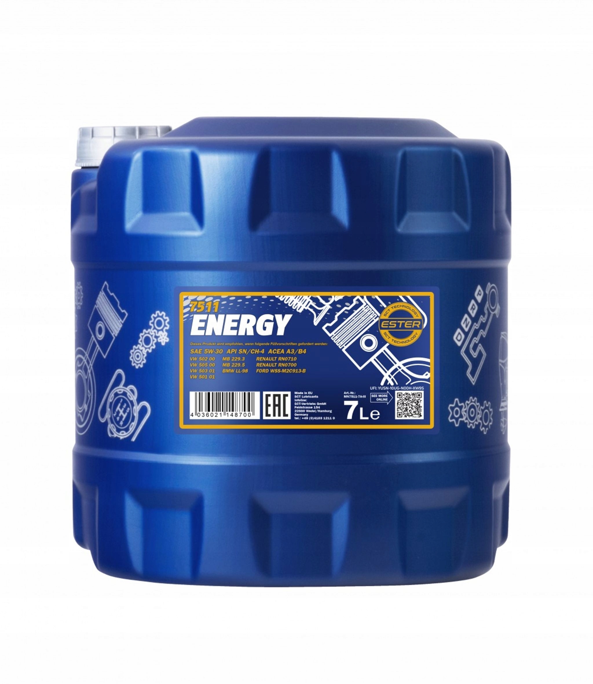 Olej Silnikowy 7511 Mannol Energy 5w30 7L