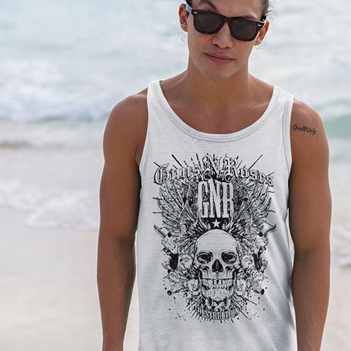 TANK TOP HORROR/ROCK GUNS N ROSES OFFICIAL Marka inna