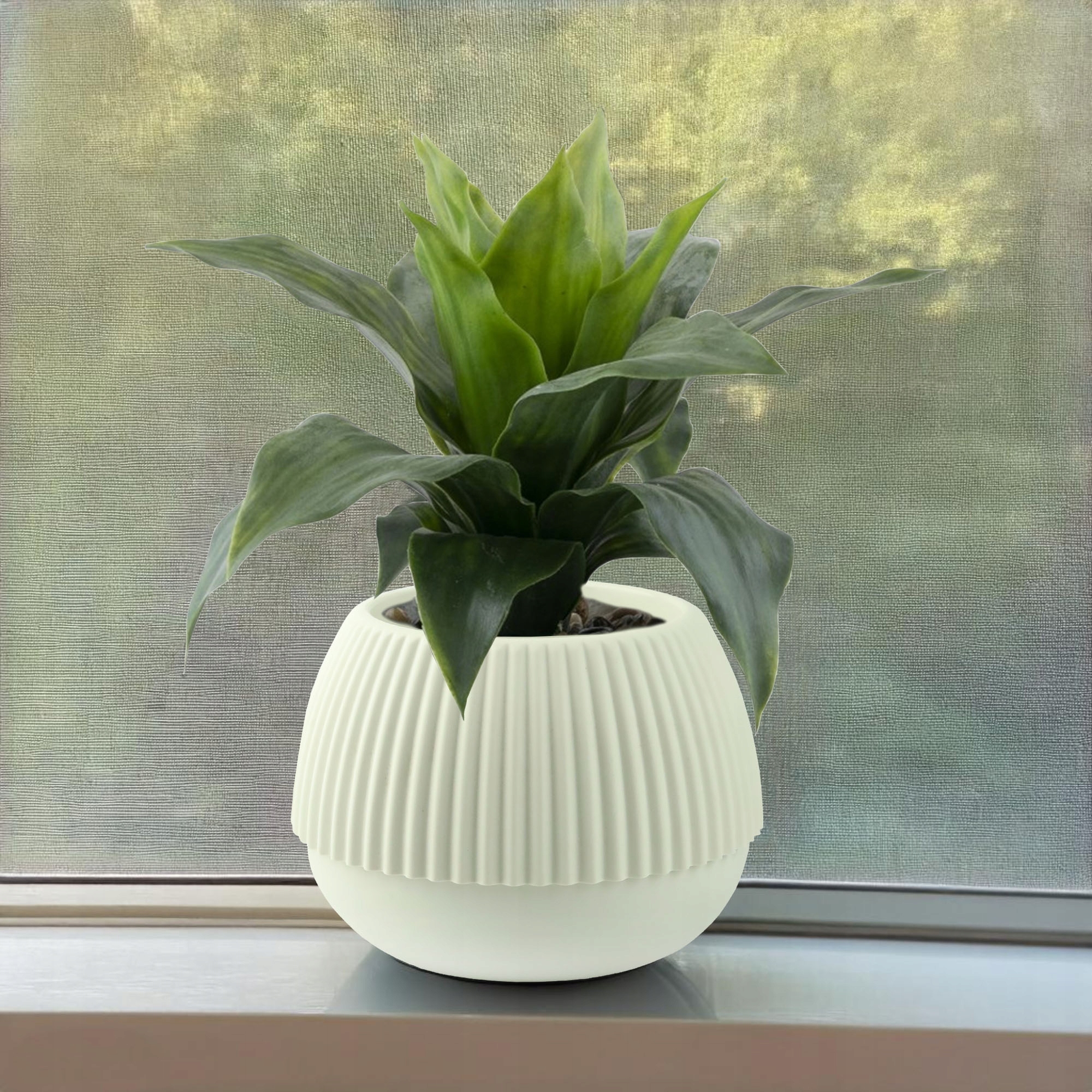 OSŁONKA NA KWIATKI DONICZKOWE OKRĄGŁA RYFLOWANA W STYLU BOHO EAN (GTIN) 5906358901820