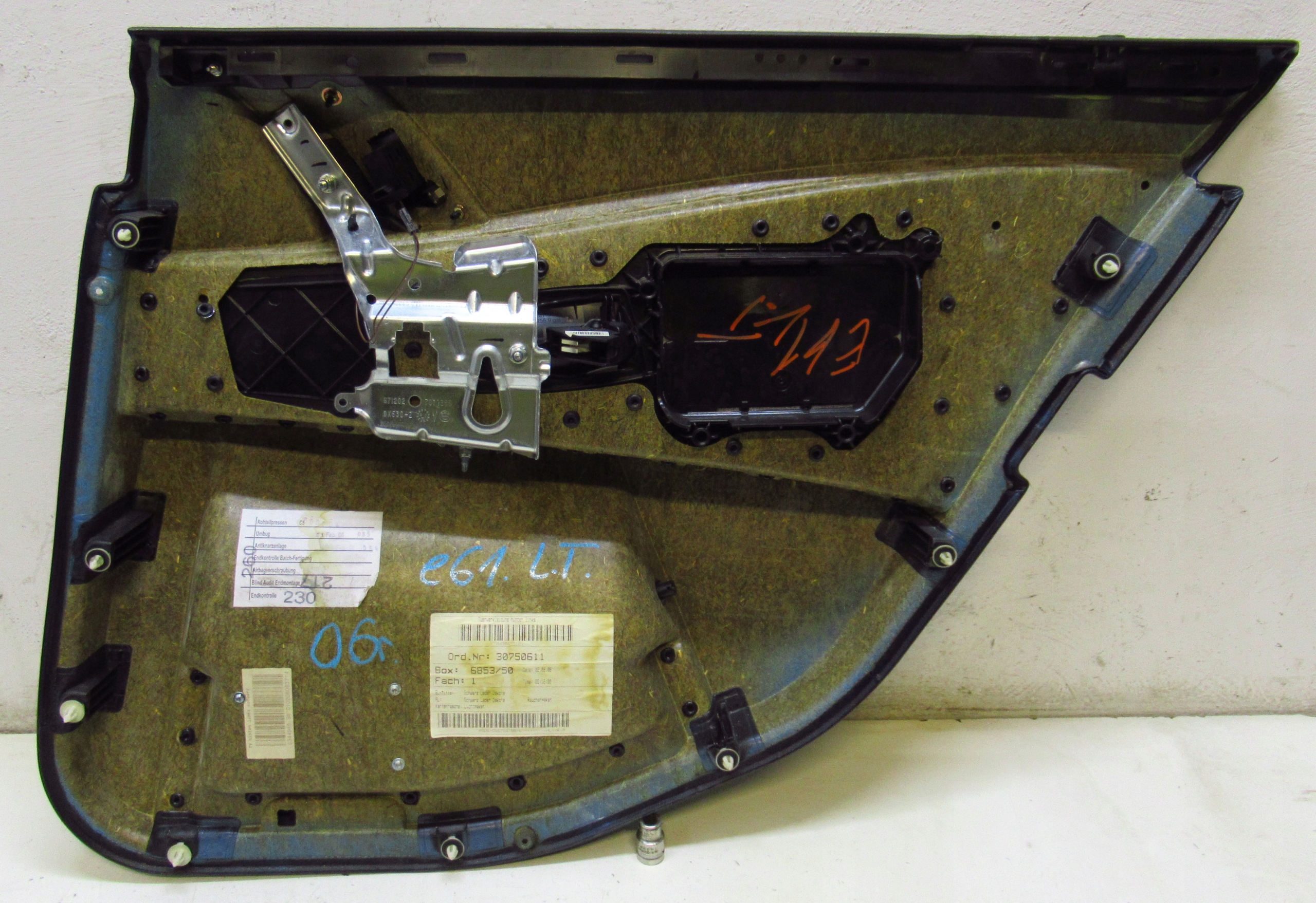 BMW E61 side upholstery door left rear part
