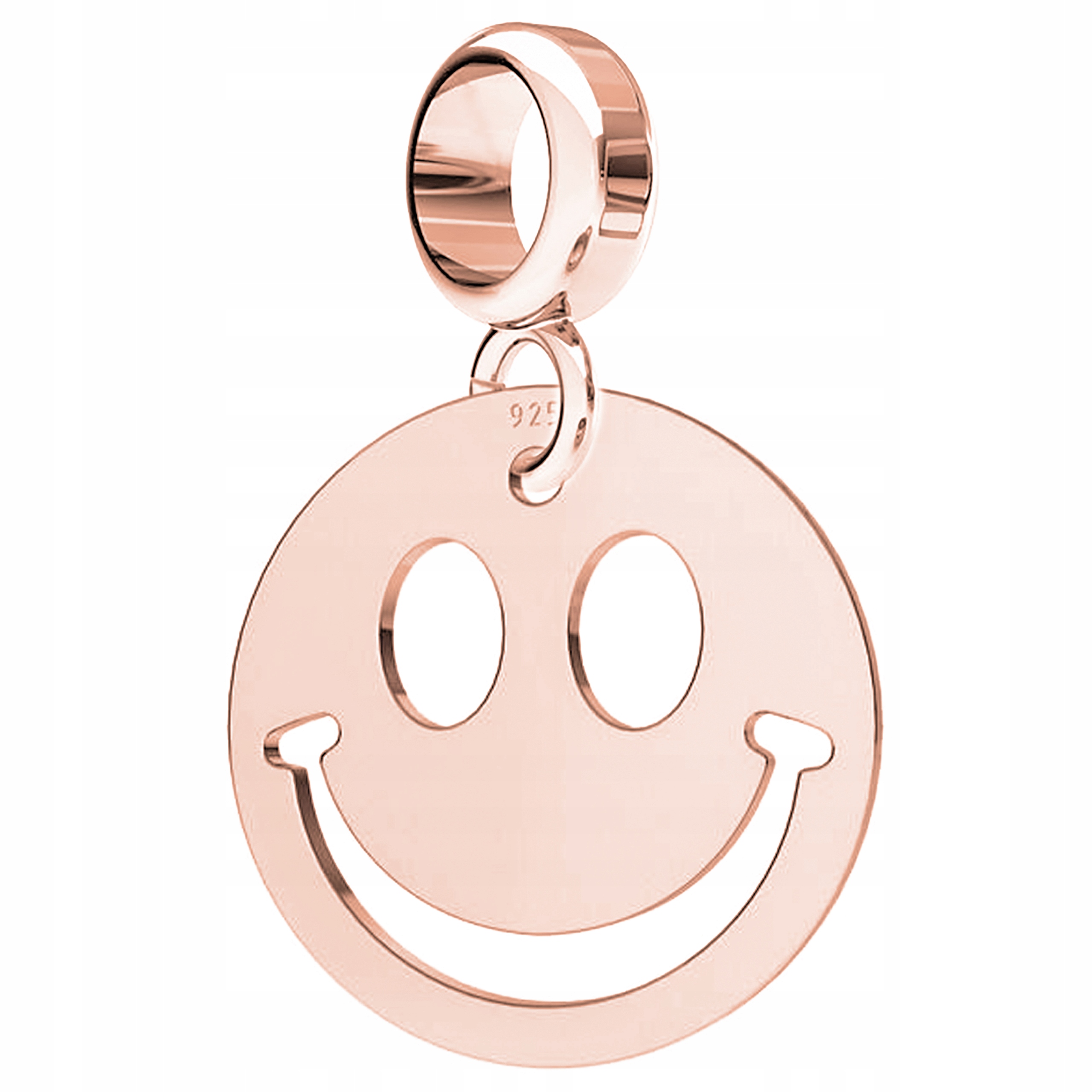 Charms Pozlacený úsměv Smile Face Tvář Face Emotka Emoji Stříbro 925