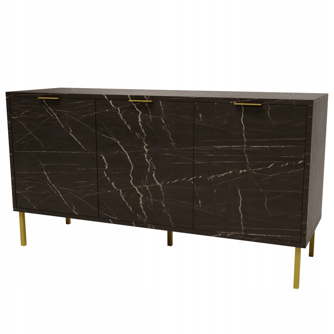 

Komoda Gold salon szafa sypialnia marmur czarny
