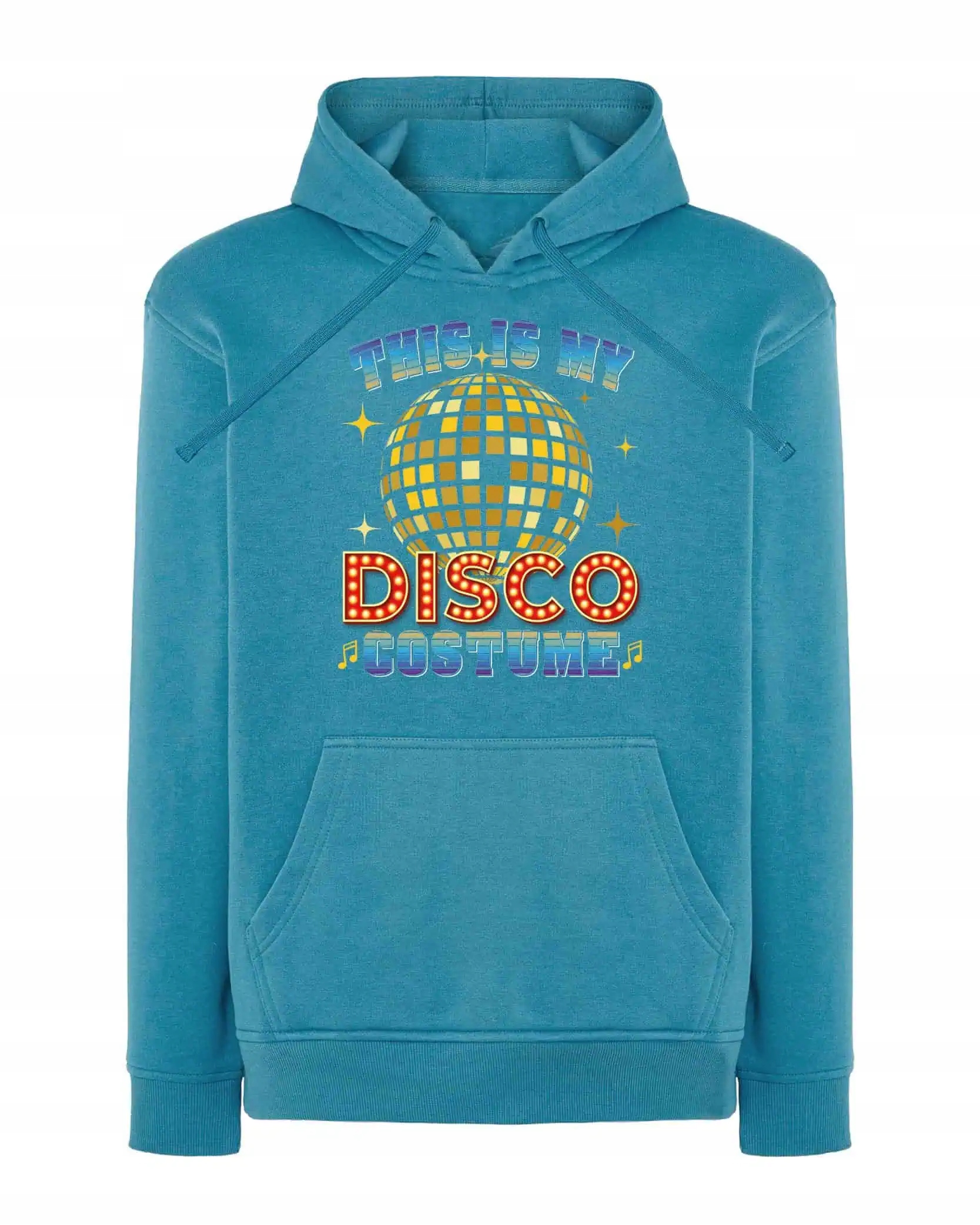 Mikina s kapucí Impreza Disco Tanec Světle modrá L