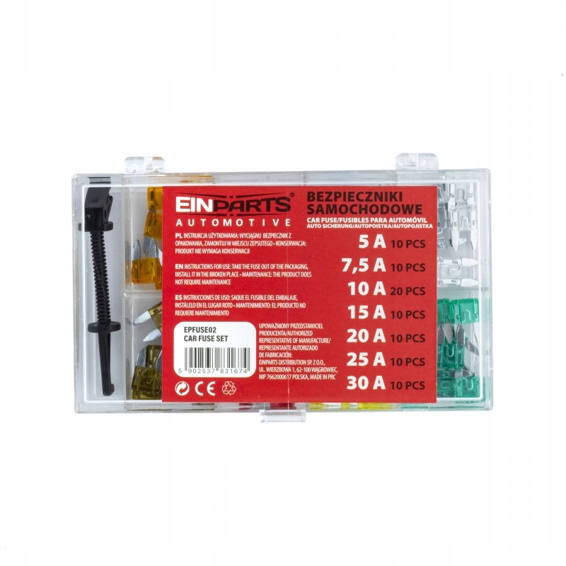 

EPFUSE02 Zestaw Bezpieczników Mini 80 Szt Chwyta
