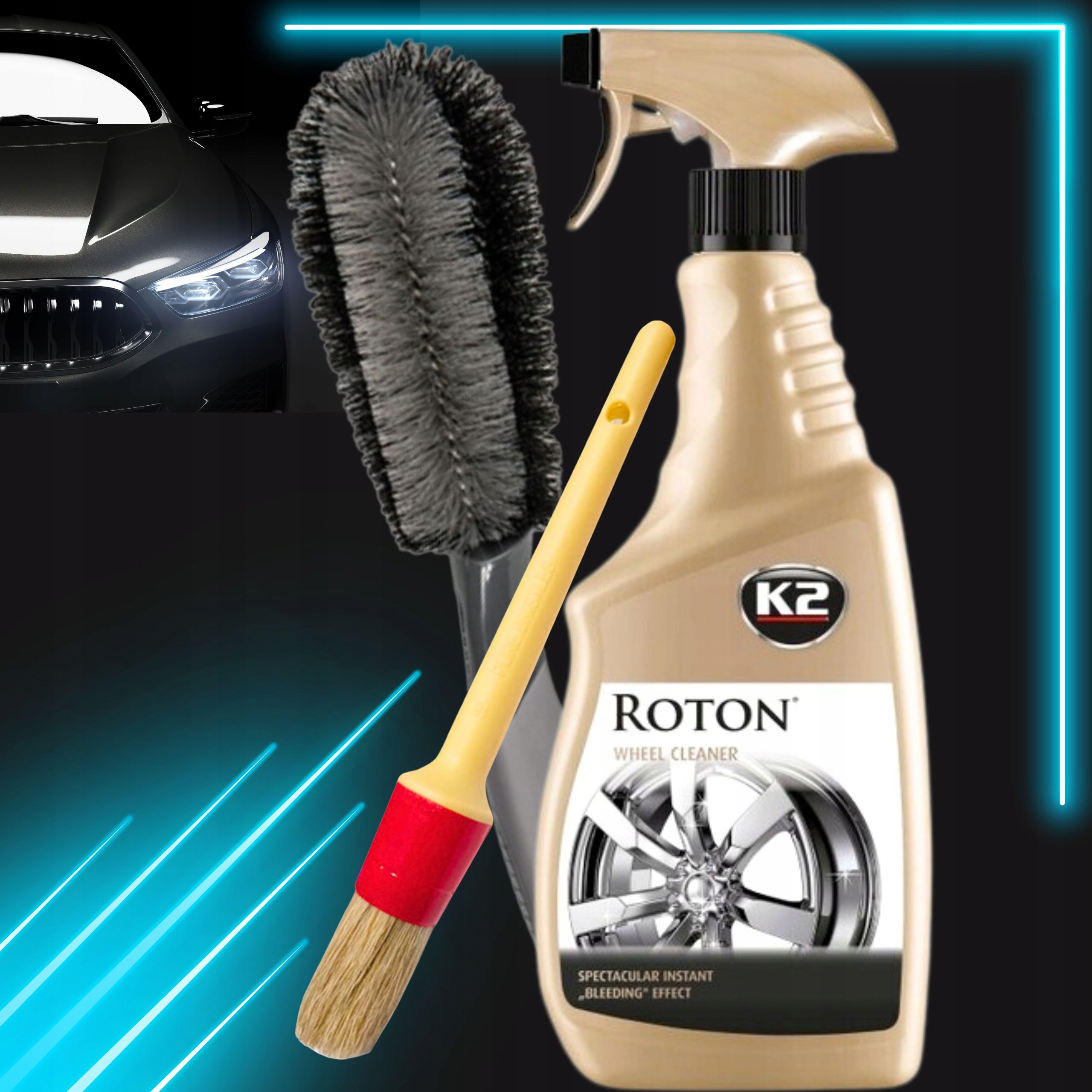 K2 DUŻY ZESTAW KOSMETYKÓW DO PIELĘGNACJI AUTA MYCIA SAMOCHODU XXL Pojemność opakowania 3380 ml