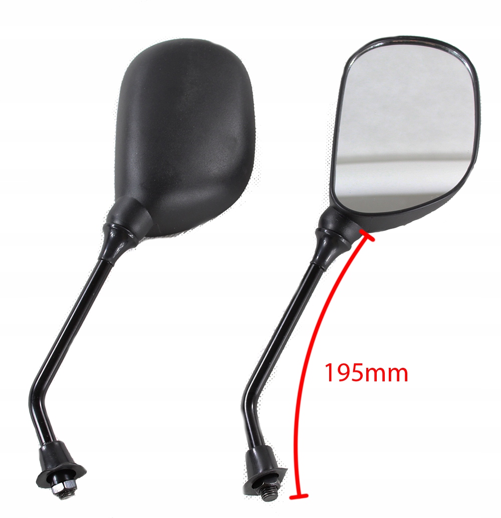 Lusterka Motocyklowe M10 GWINT Długie Ramie Cross Enduro Skuter Quad ATV