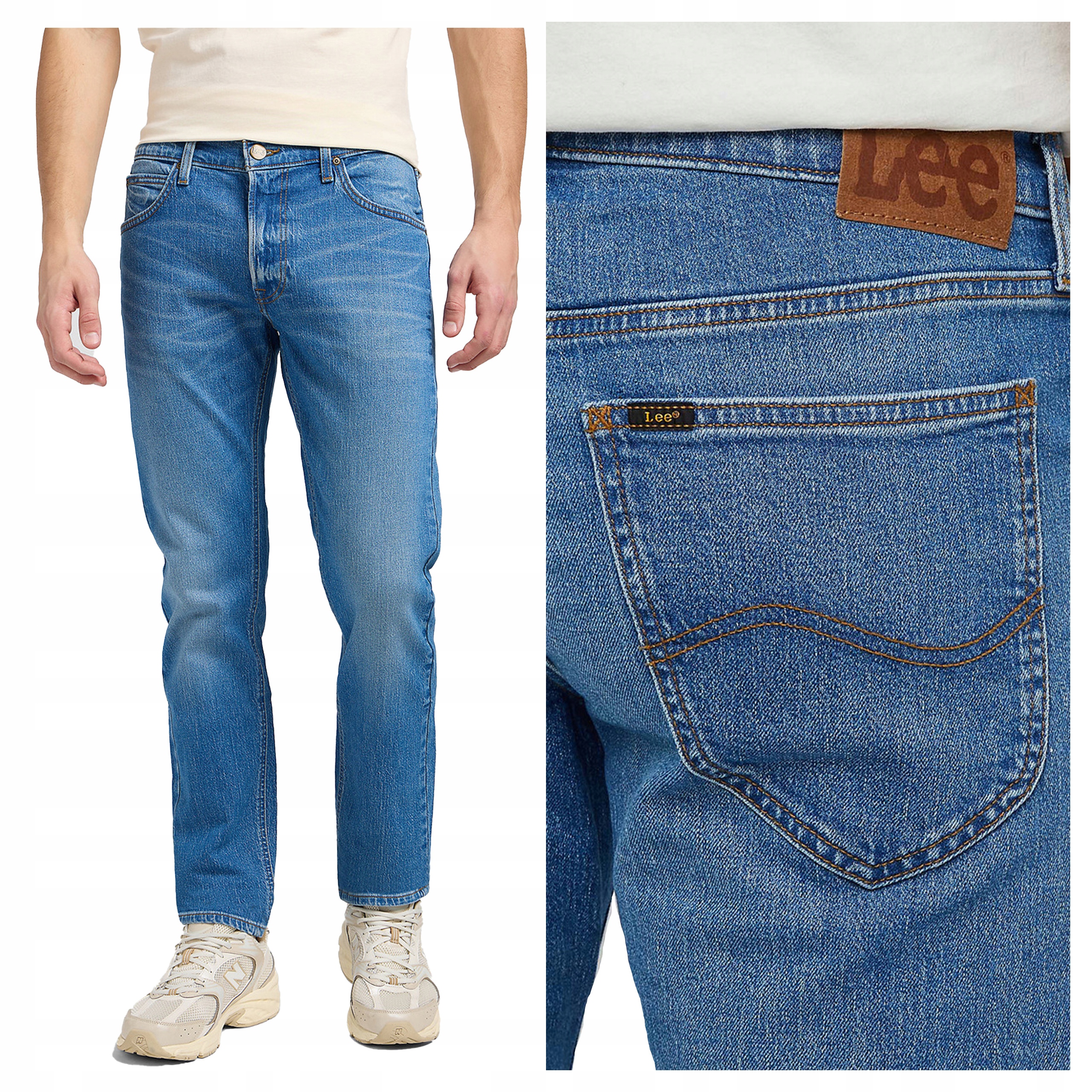 Lee Daren Zip Fly W38 L30 Pánské džíny rovného střihu