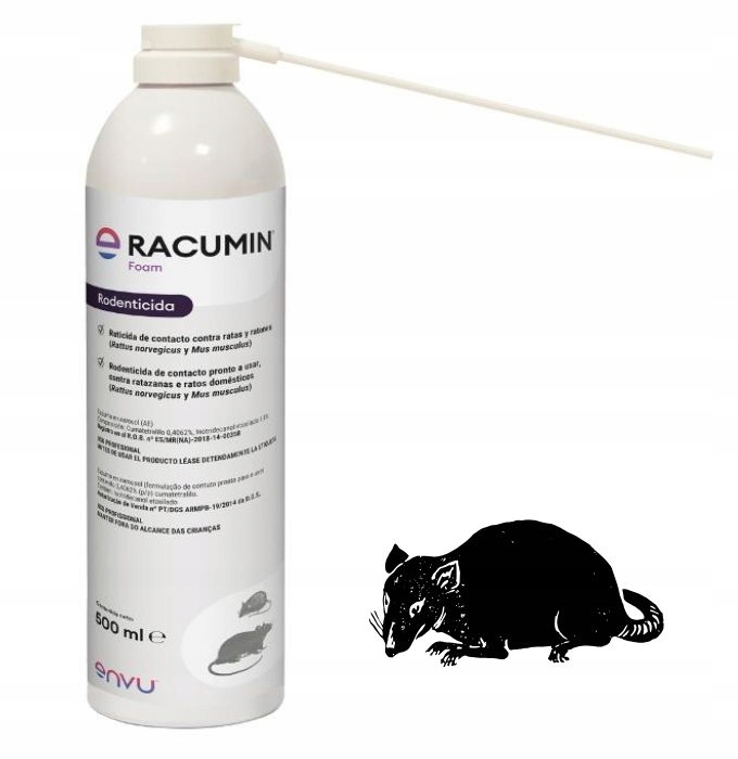 Trucizna Trutka Na Szczury Myszy Krety Pianka Racuim Foam 500ML