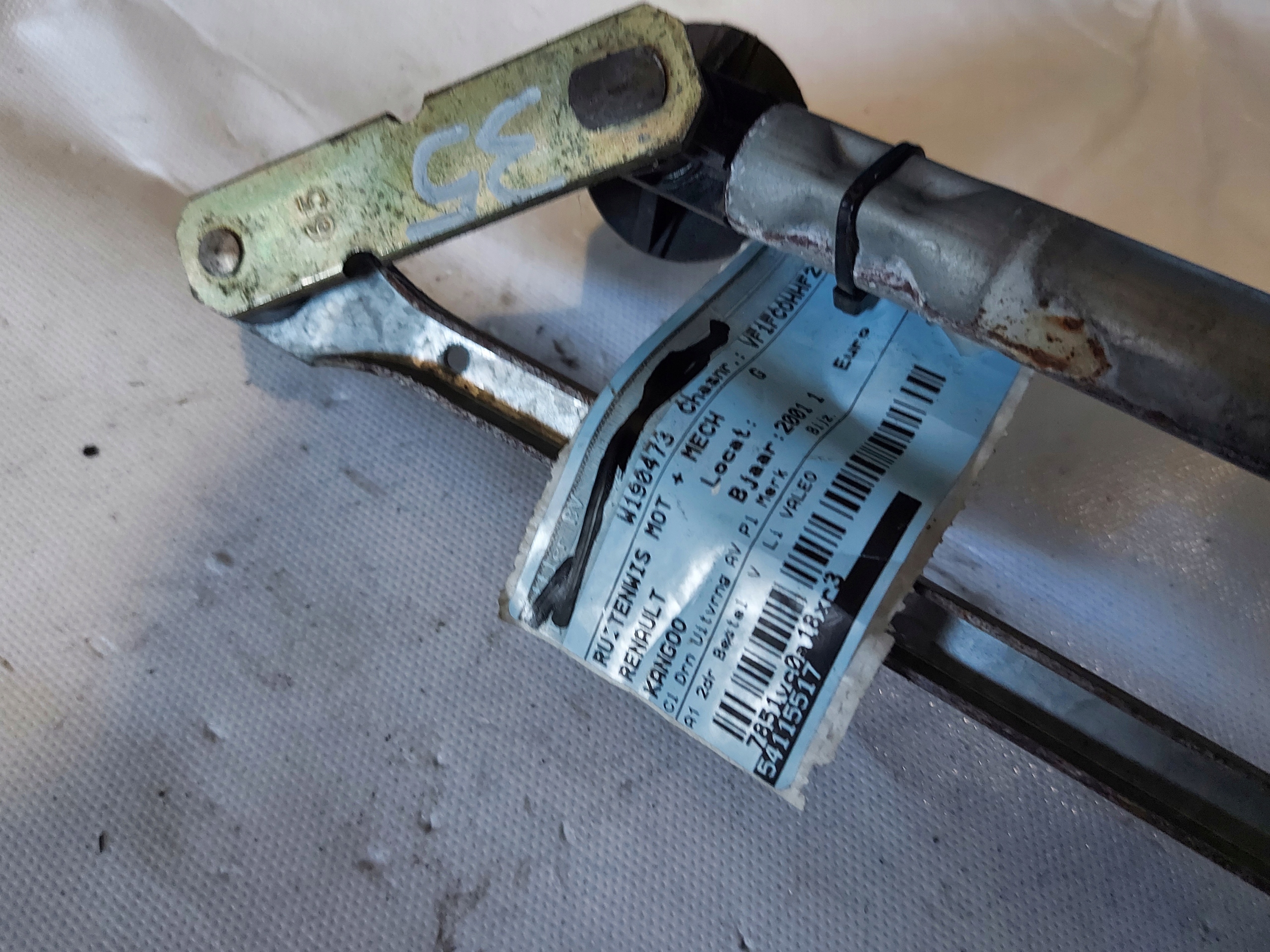 wiper mechanism KANGOO 2001 R 54115517 front