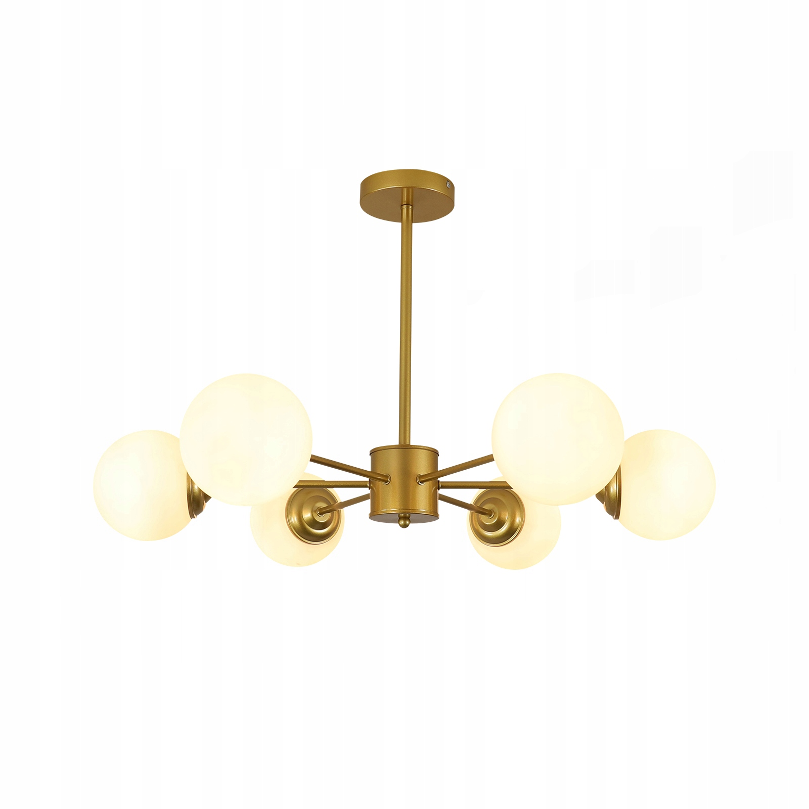 Zyrandol E27 Zlaté Závěsné Svítidlo Zlatý Loft 6 Hlav Moderní Do Obývacího Pokoje