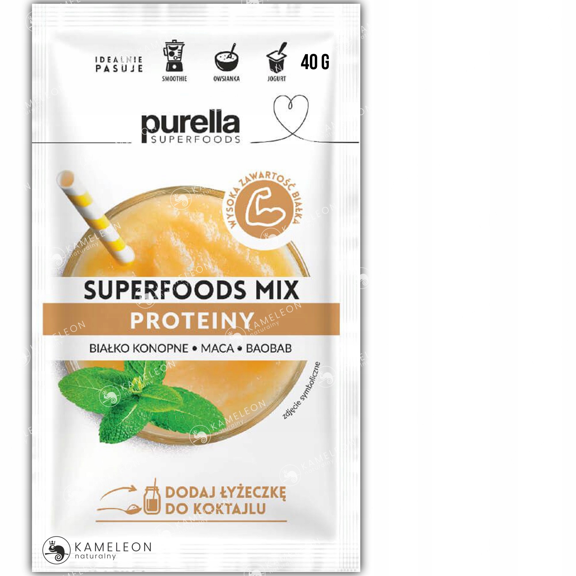 PURELLA Superfoods протеины белок мака баобаб 40г код производителя 5905186300799