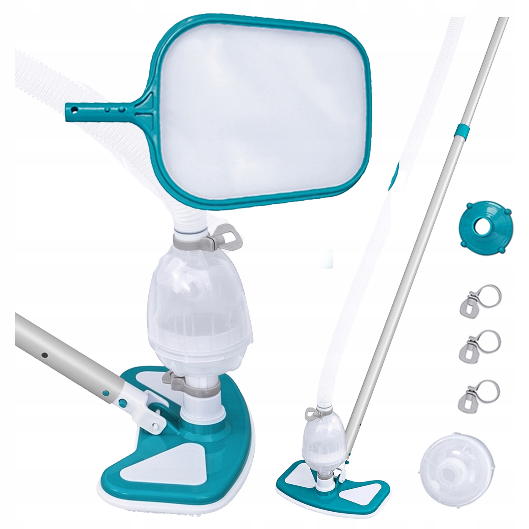 Vysavač Do Bazénu Bazénový set Hadicová tyč Sítko Aquaclear Bestway 58234