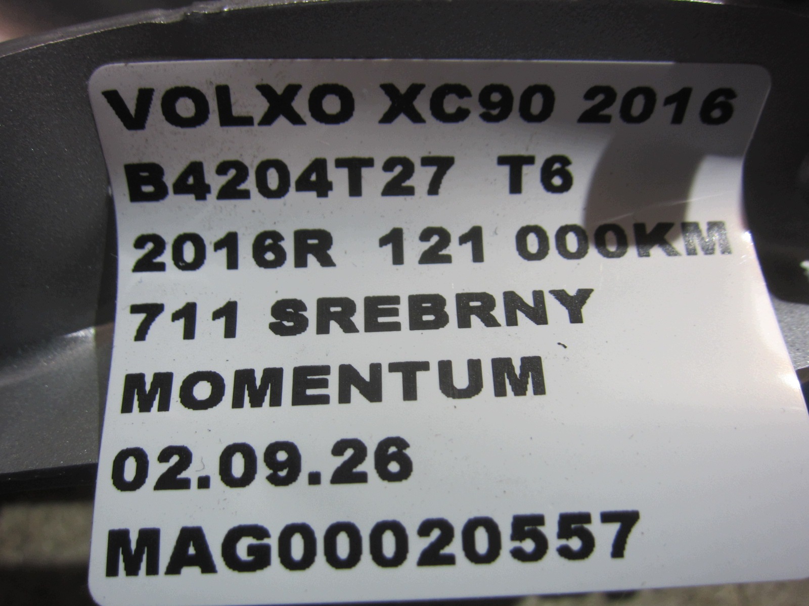 VOLVO XC90 II hinge left right XC 90 bonnet hinges KOMPLET 711 31352879