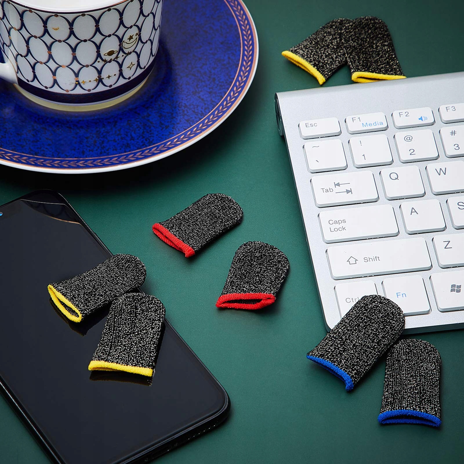 GAMINGOWE ODDYCHAJĄCE NAKŁADKI NA PALCE do GIER NAKŁADKI NA PALCE 6 zestawy Marka bez marki