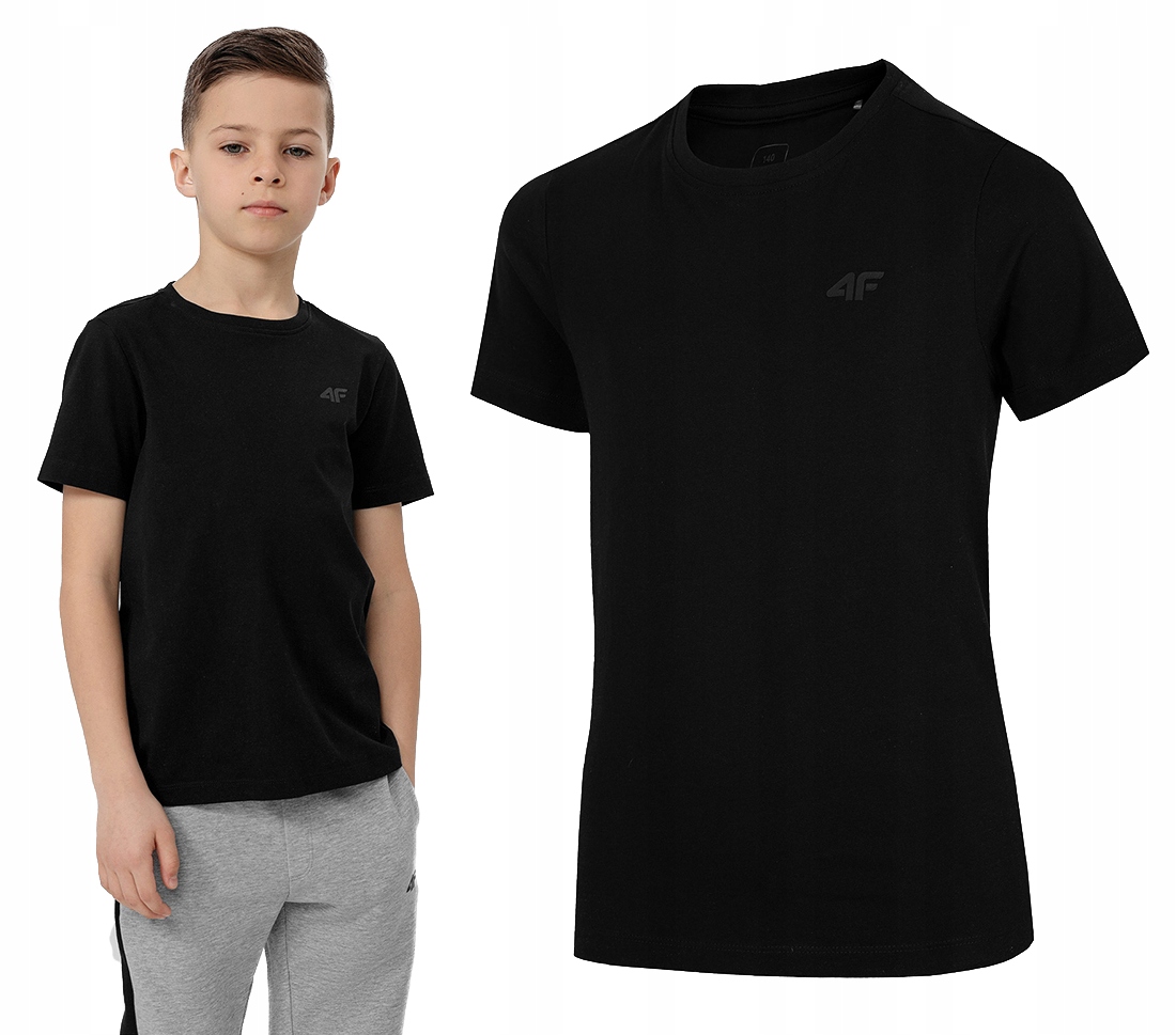 

4F T-shirt Chłopięcy Koszulka Bawełniana JTSM001