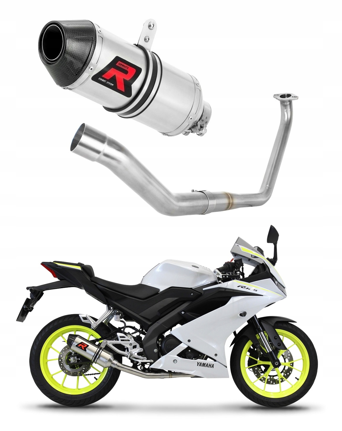 Uklad wydechowy YZF R125 2019 2021 HP3 DOMINATOR