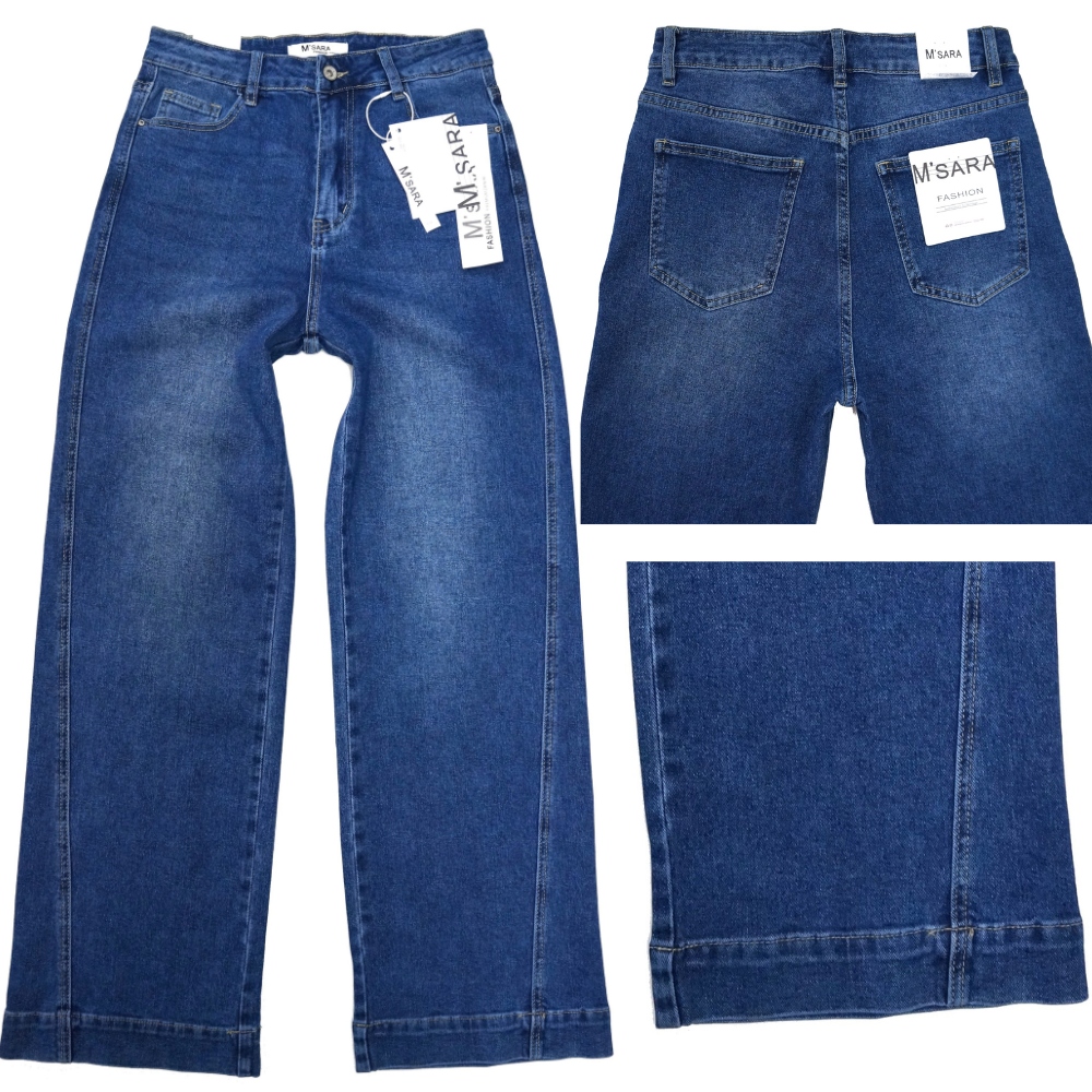 M.sara Limited Edition Spodnie Jeansowe Szerokie Nogawki Inne Szycie 42 /XL