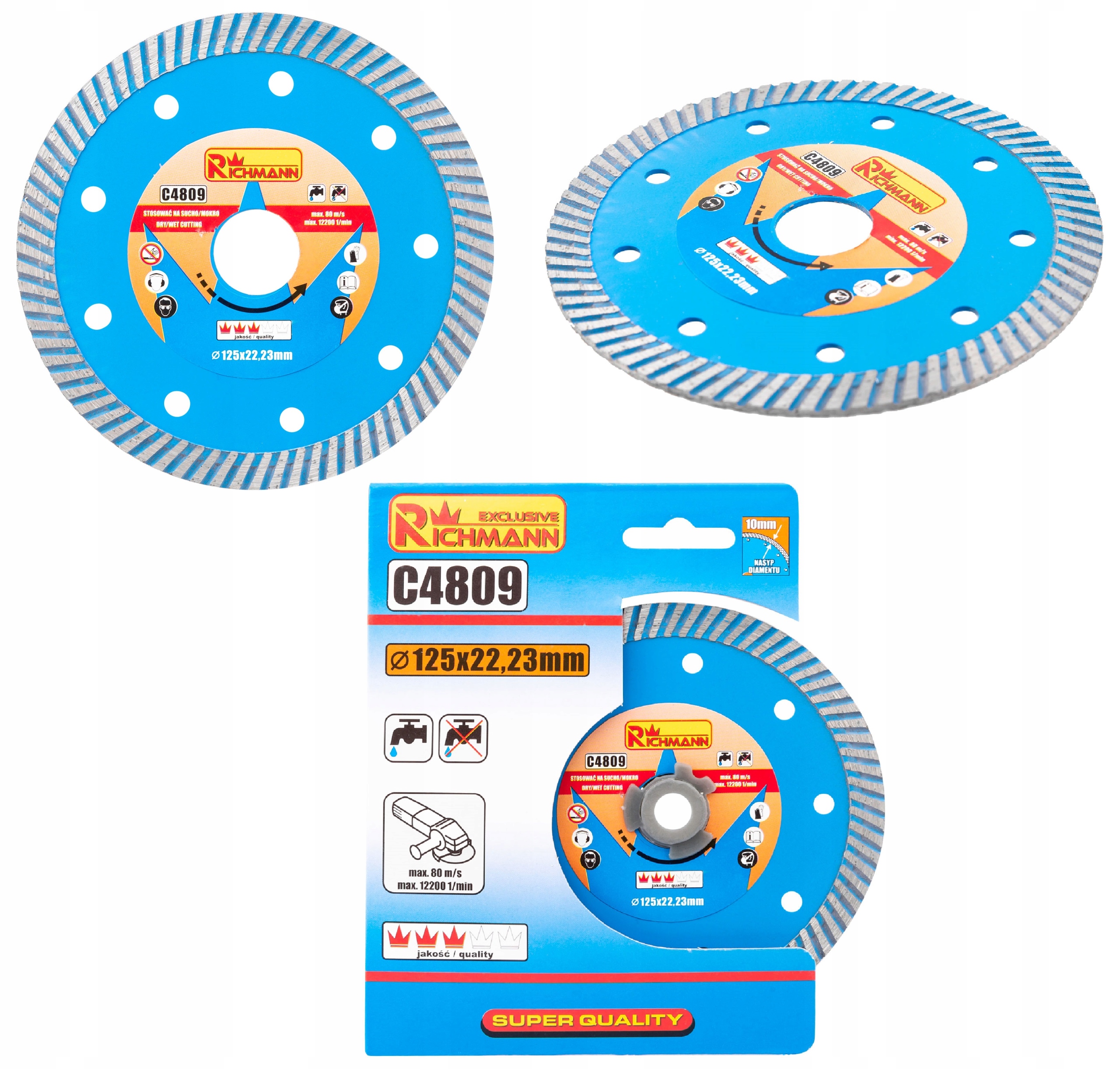 TARCZA DIAMENTOWA CIĘCIA GRANITU MURU TURBO 125