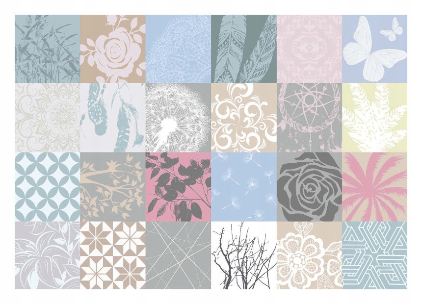 Fototapeta Štvorce Vzory Harmónia Abstrakcia Pastelky 520x318 lepidlo