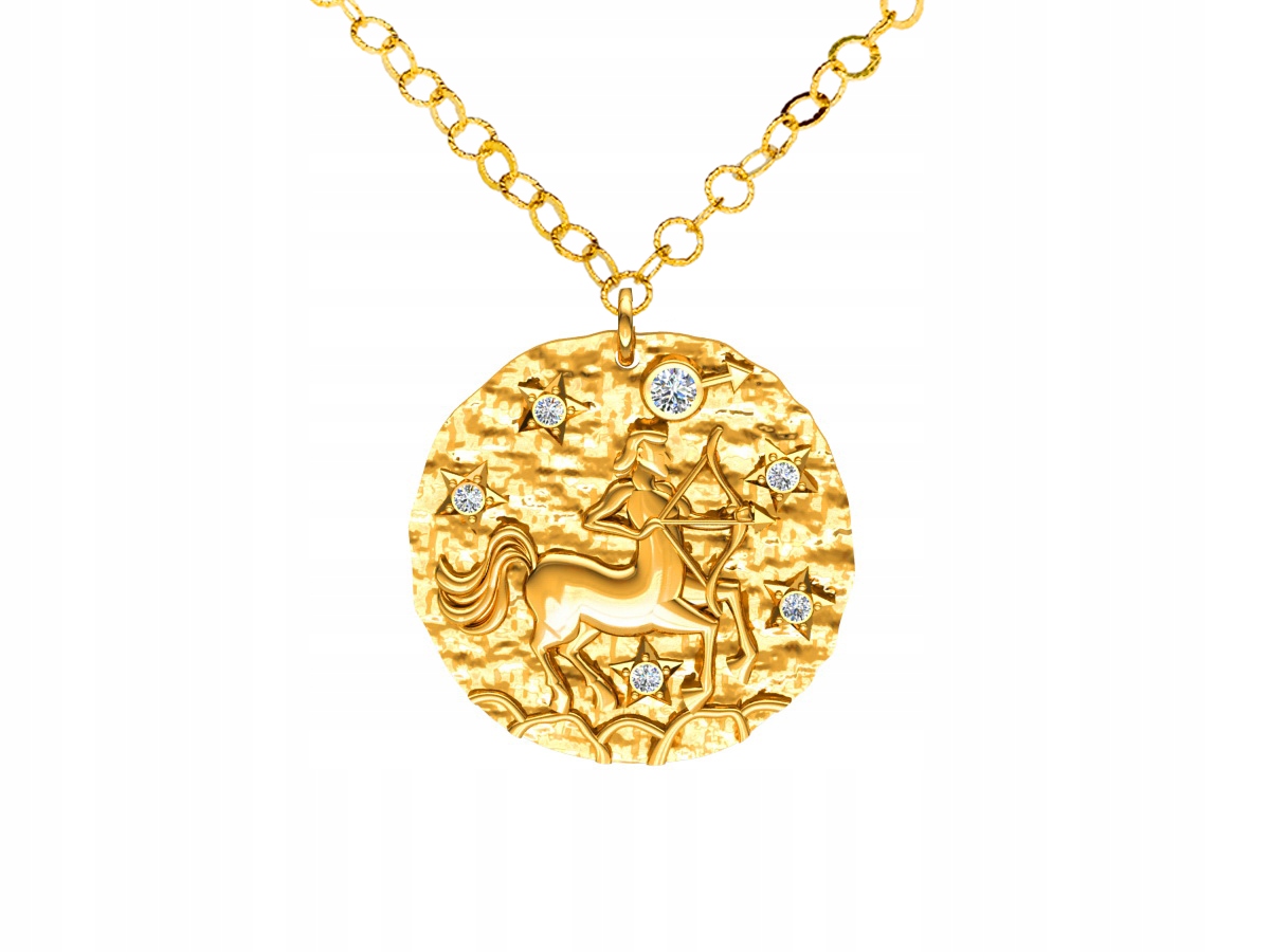 Stříbrný náhrdelník znamení zvěrokruhu Střelec ZZ5207ST_2