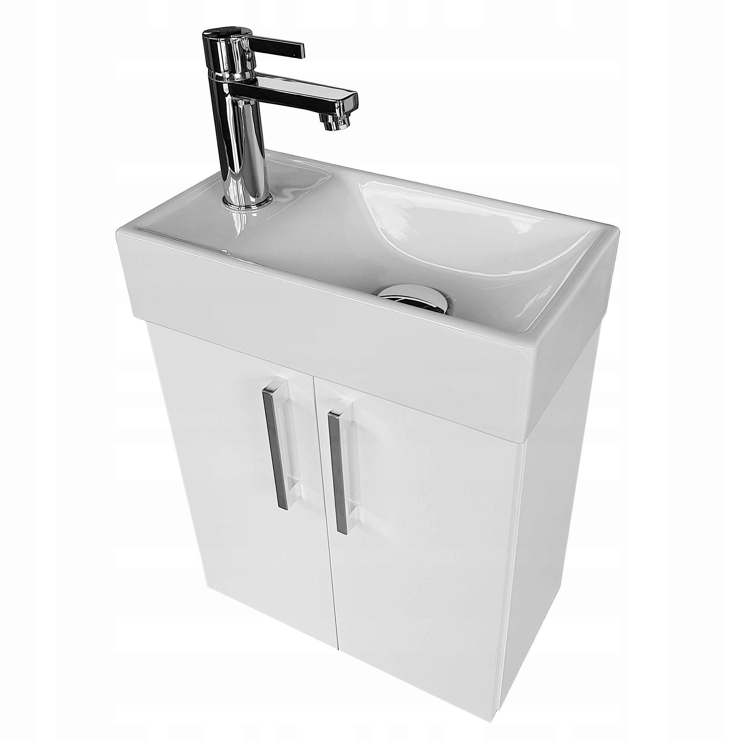 Mała Szafka z Umywalką Ceramiczną Wisząca Biała łazienkowa WC producent 40 Marka Paplinskimoebel