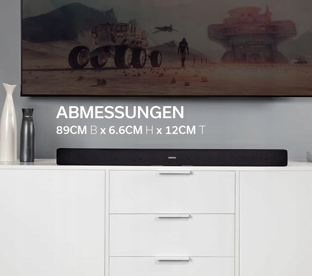 DENON DHT-S216 Soundbar 2.1 z Subwooferem Bluetooth HDMI 4K Czarny — miniatura 5