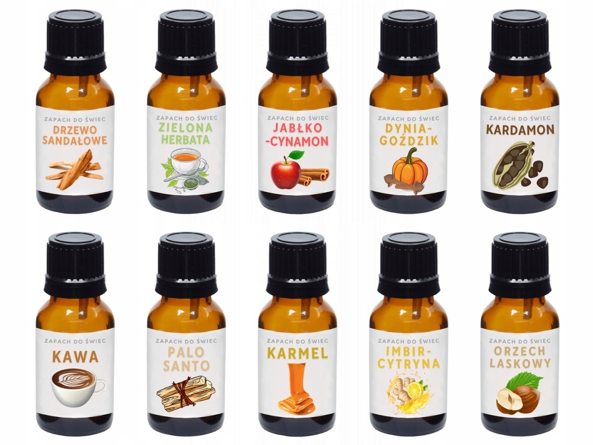 10x Zapach do świec sojowych olejki zestaw JESIEŃ